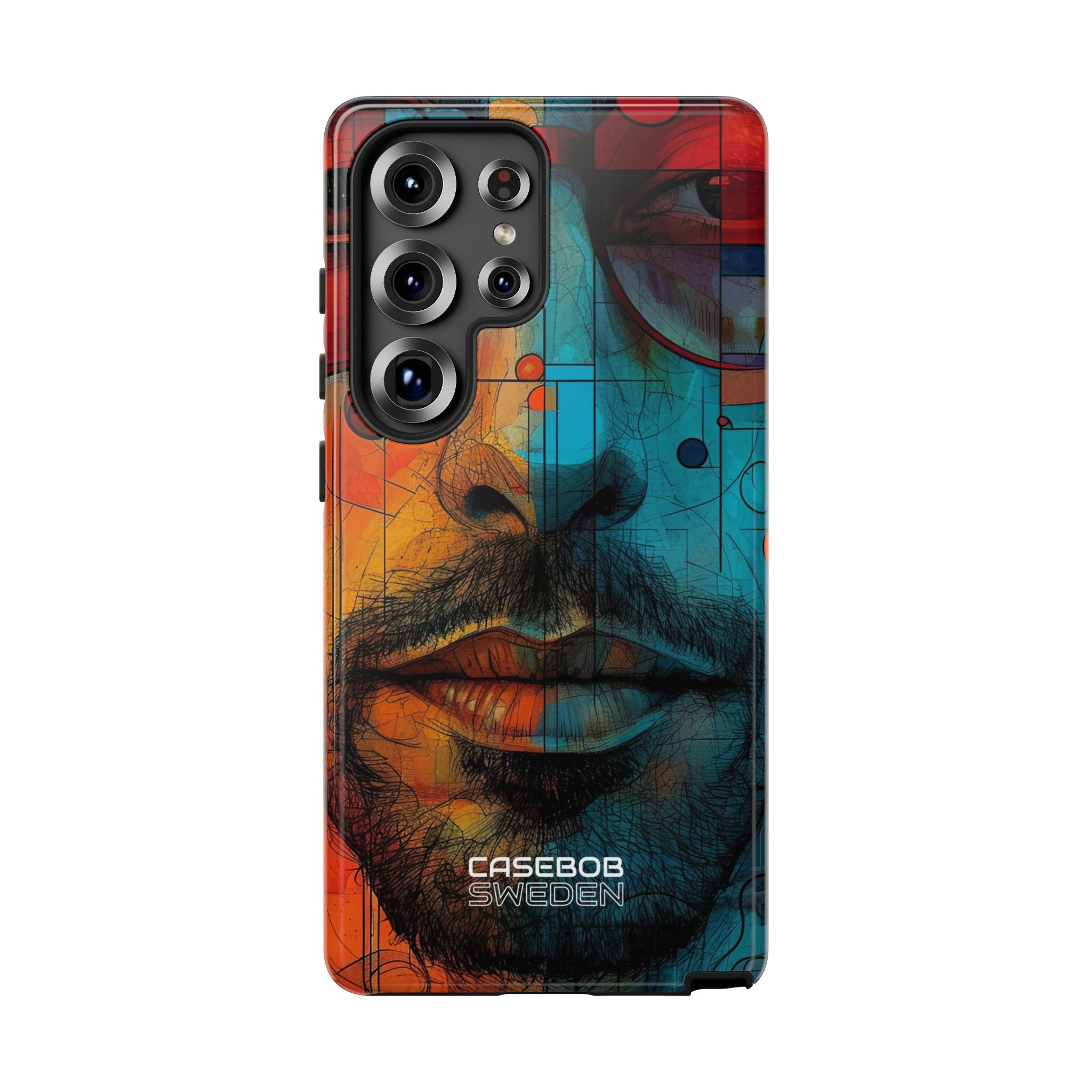 Cubistische Brillen Gezicht Samsung S25 - Tough