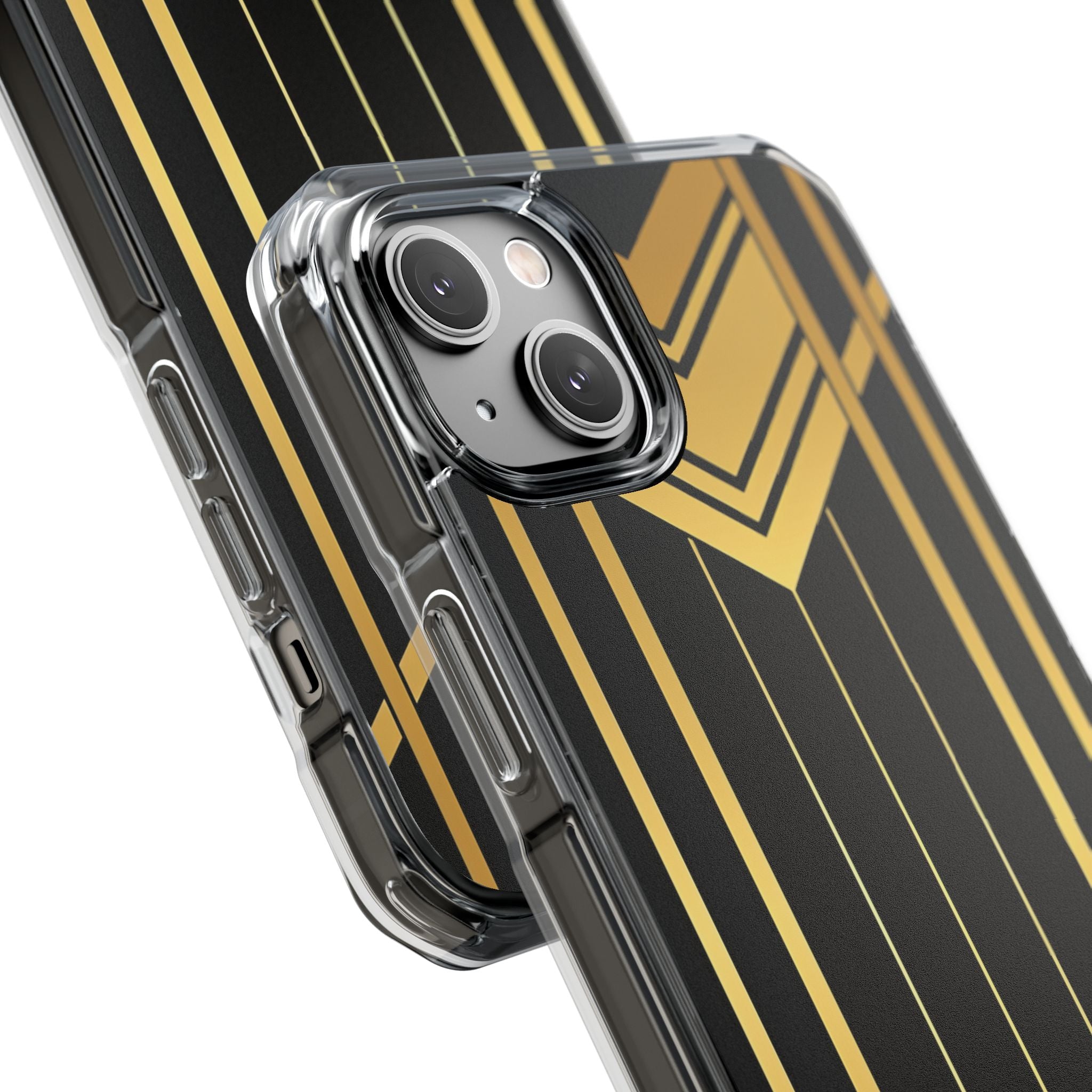Gouden Geometrische Symfonie iPhone 14 - Impact Clear+