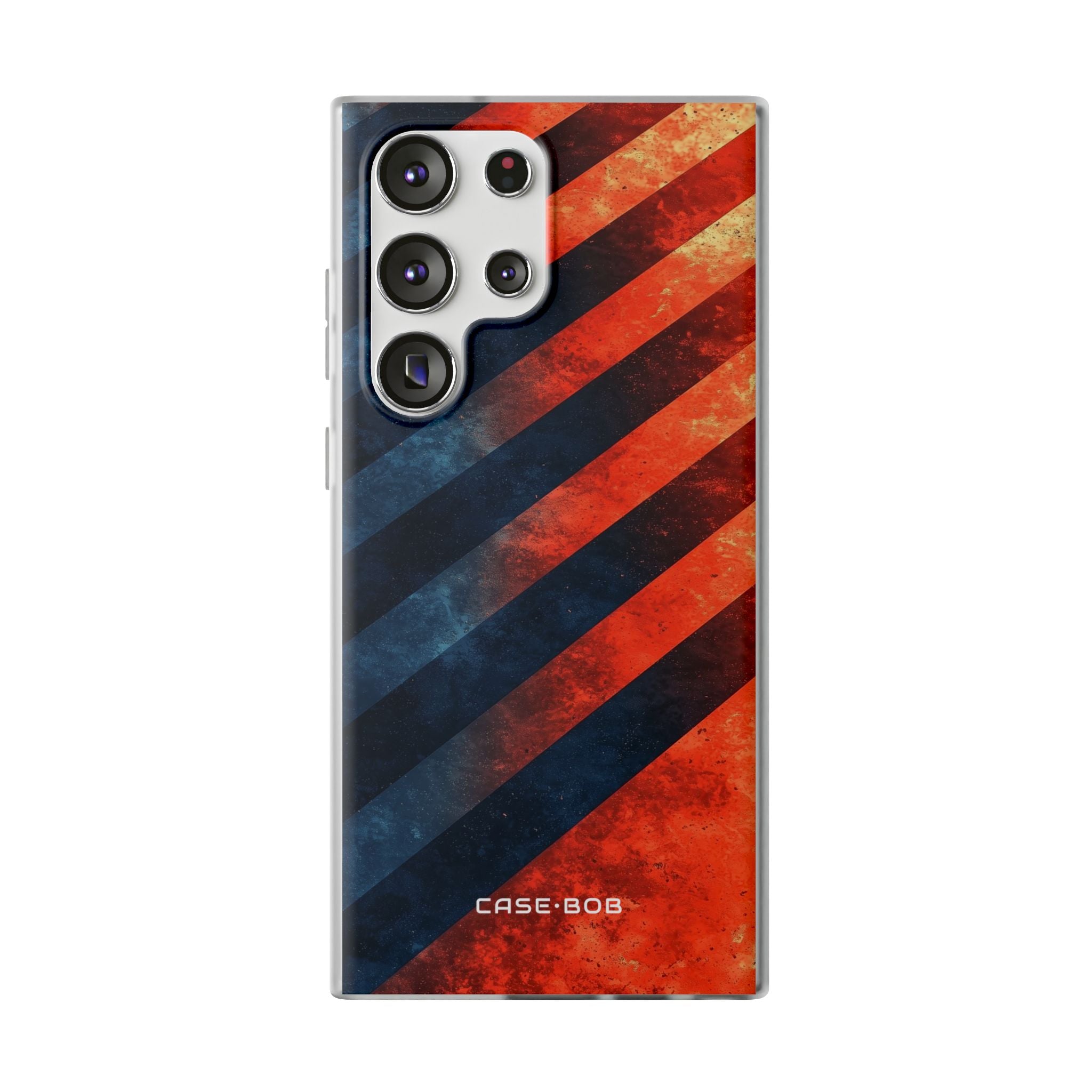 Diagonal Stripes Blaze Samsung S23 Ultra Case - Soft