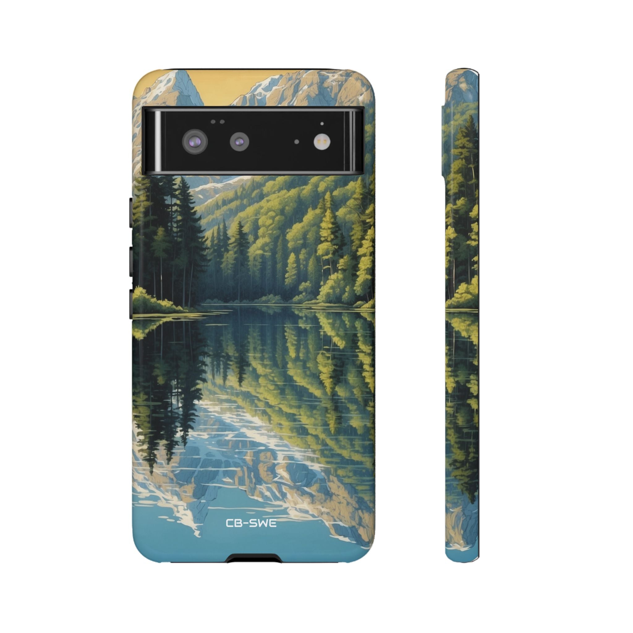 Mountain Peaks Reflect - Google Pixel Case