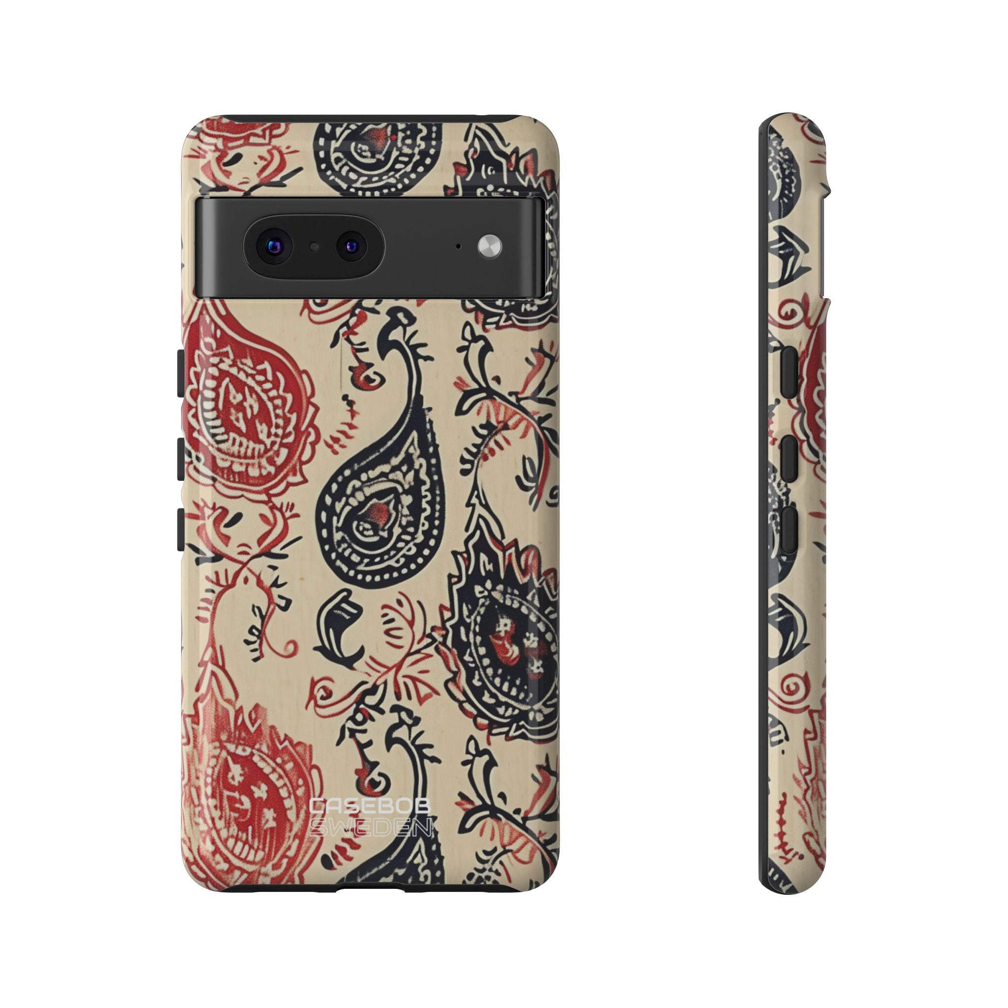 Navy Paisley Swirl Google Pixel 7 - Tough