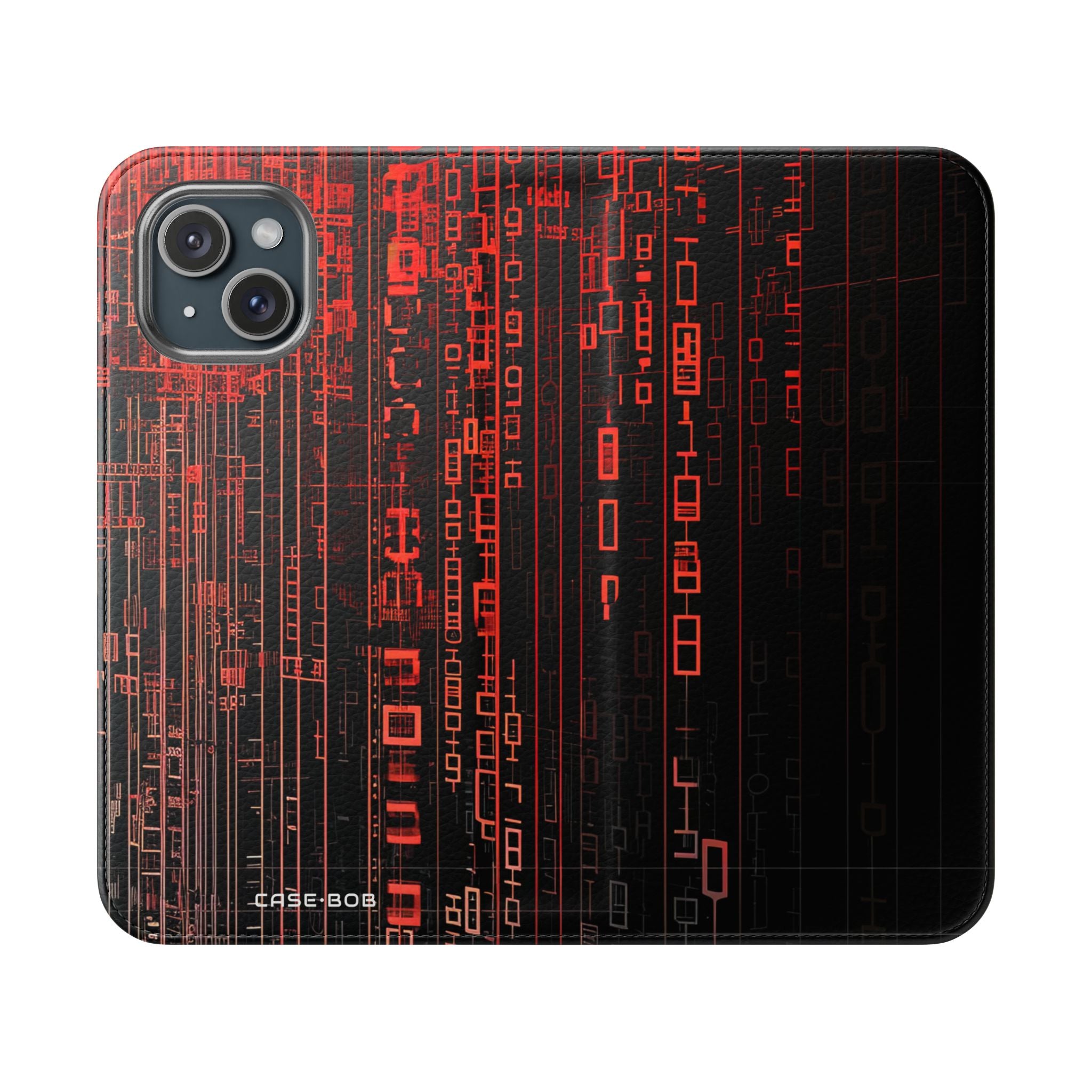 Crimson Columns - iPhone 15 Case - Wallet