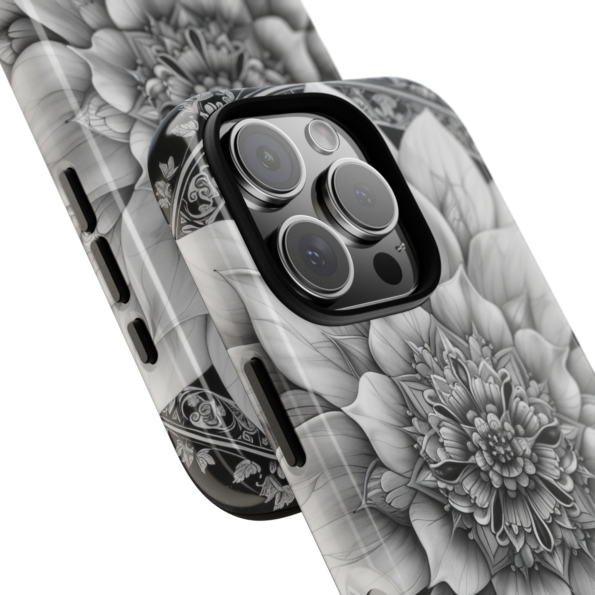 Cosmic Floral Mandala iPhone 16 - Tough