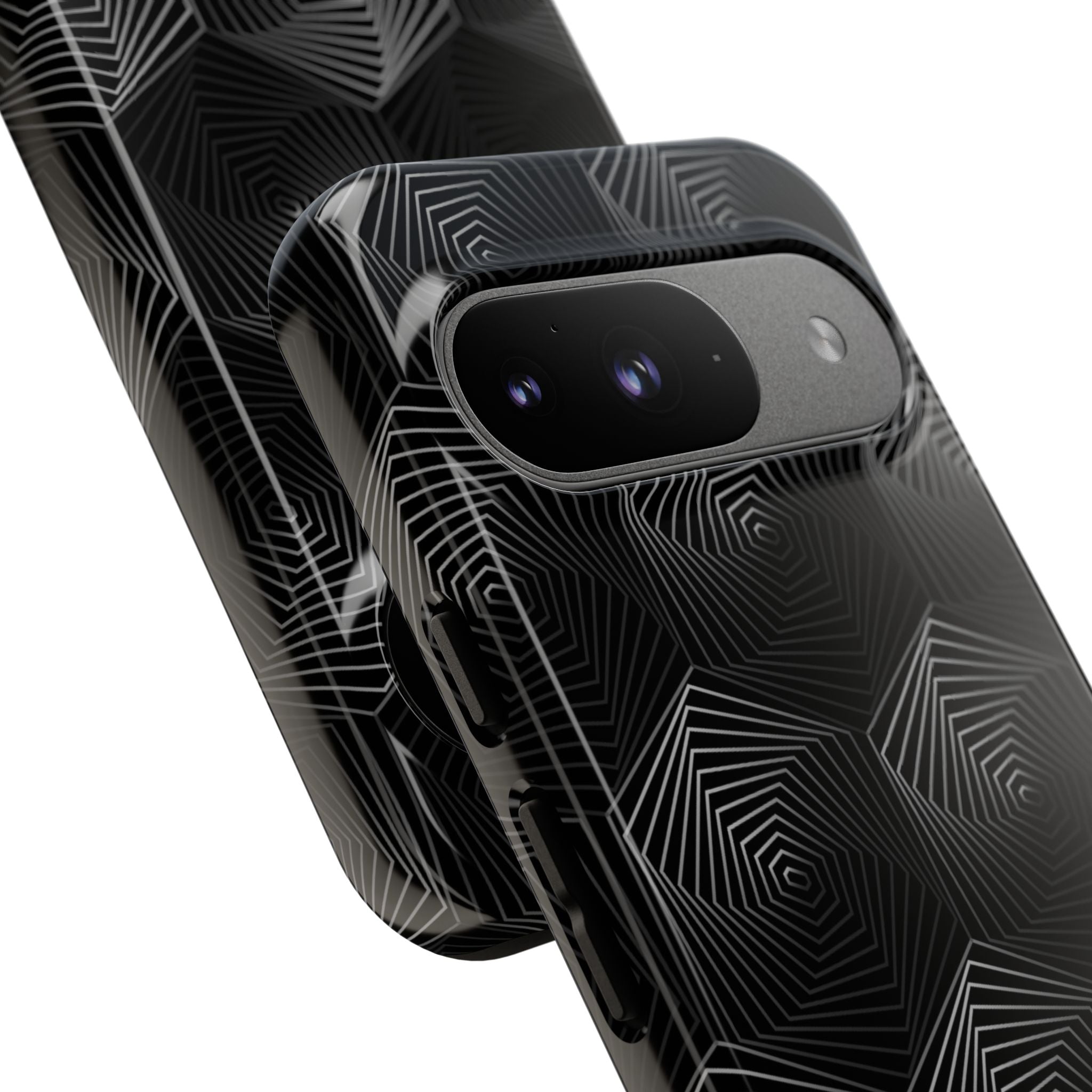 Geometric Spiral Illusion - Google Pixel Case