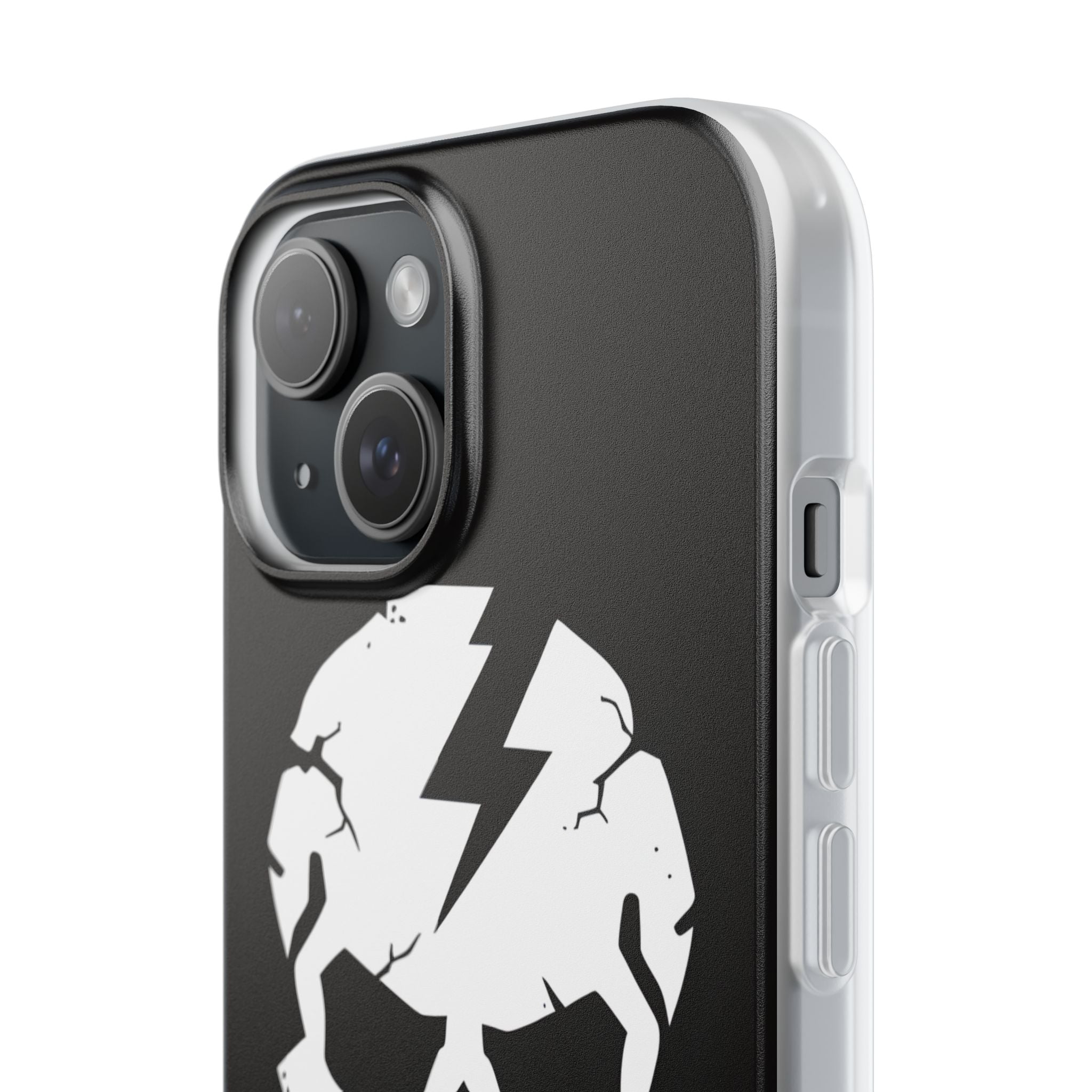 Lightning Skull iPhone 15 Case - Soft