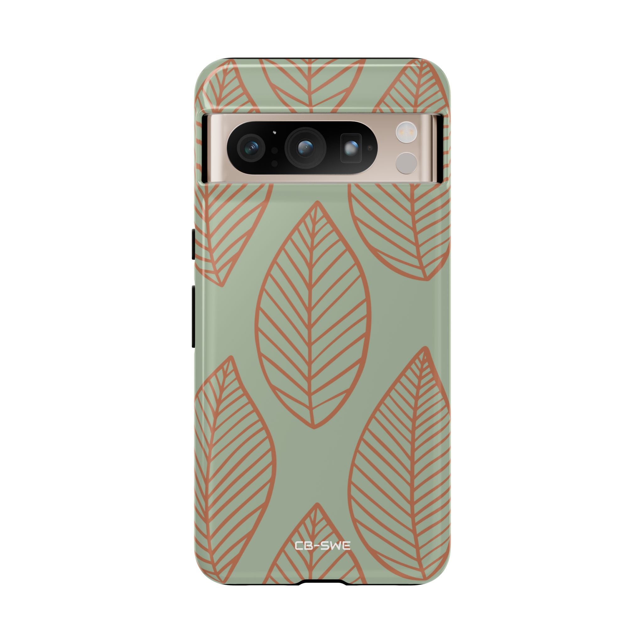Mint and Orange Leaves - Google Pixel Case