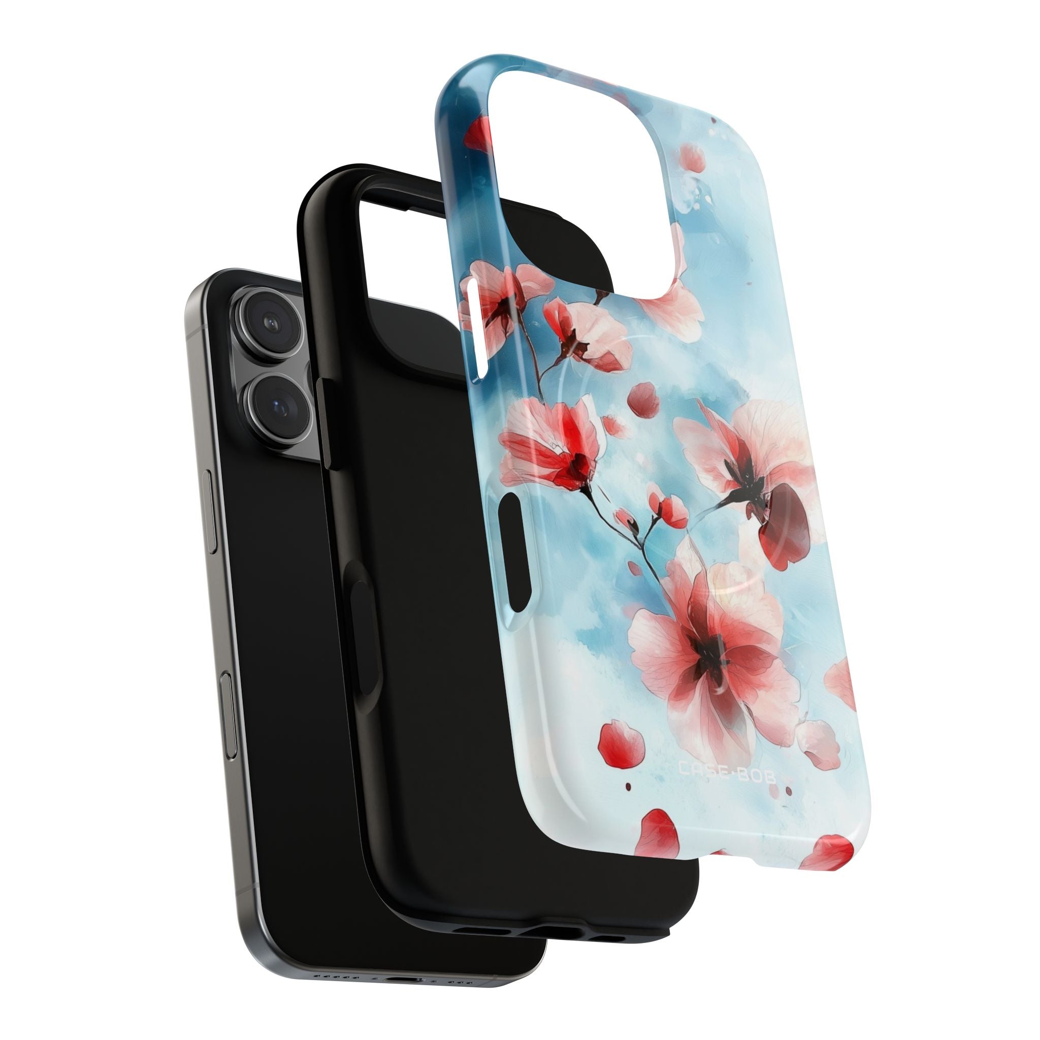 Pink Blossom Drift iPhone 16 Pro Case - Tough+