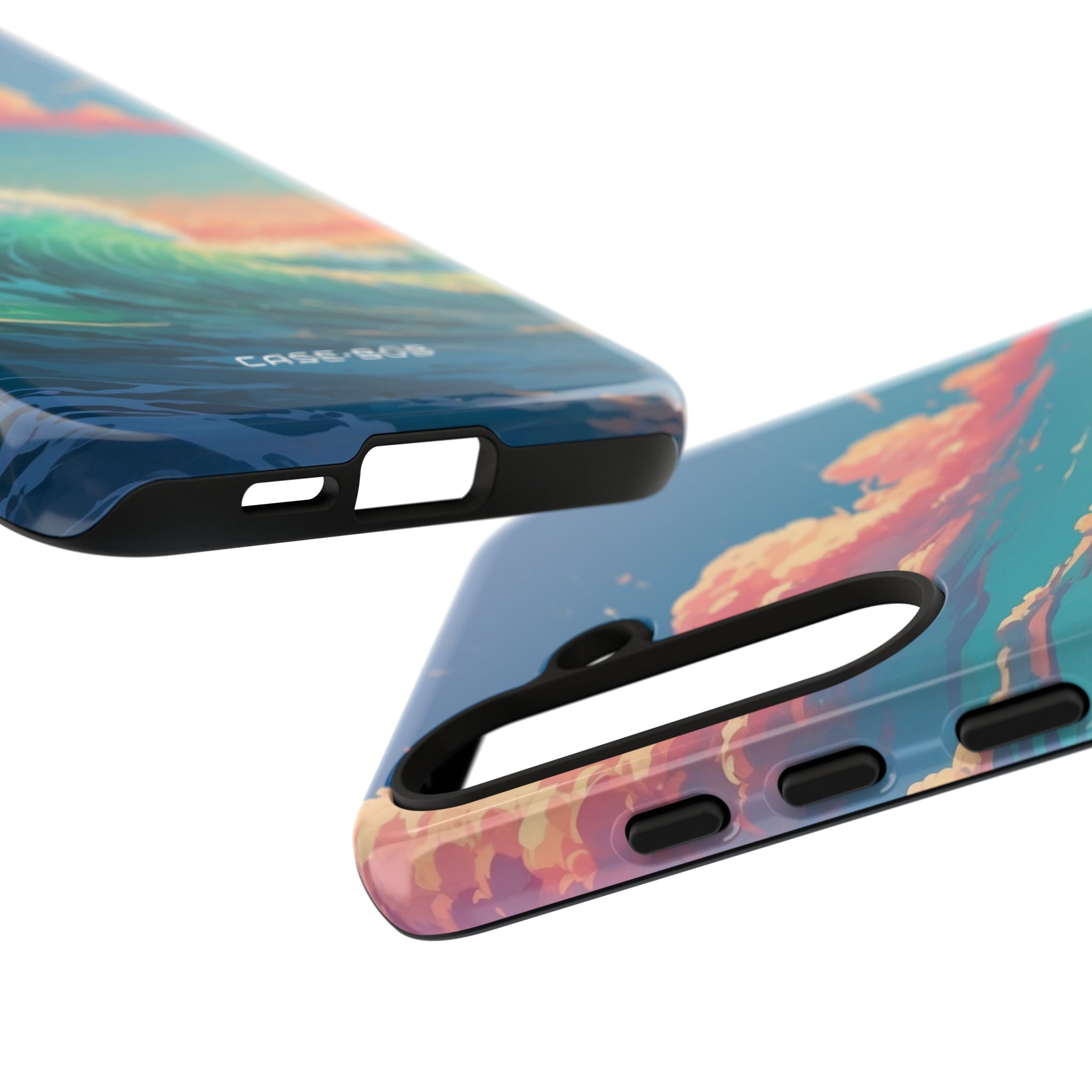 Turquoise Curl Samsung S24 Plus Case - Tough