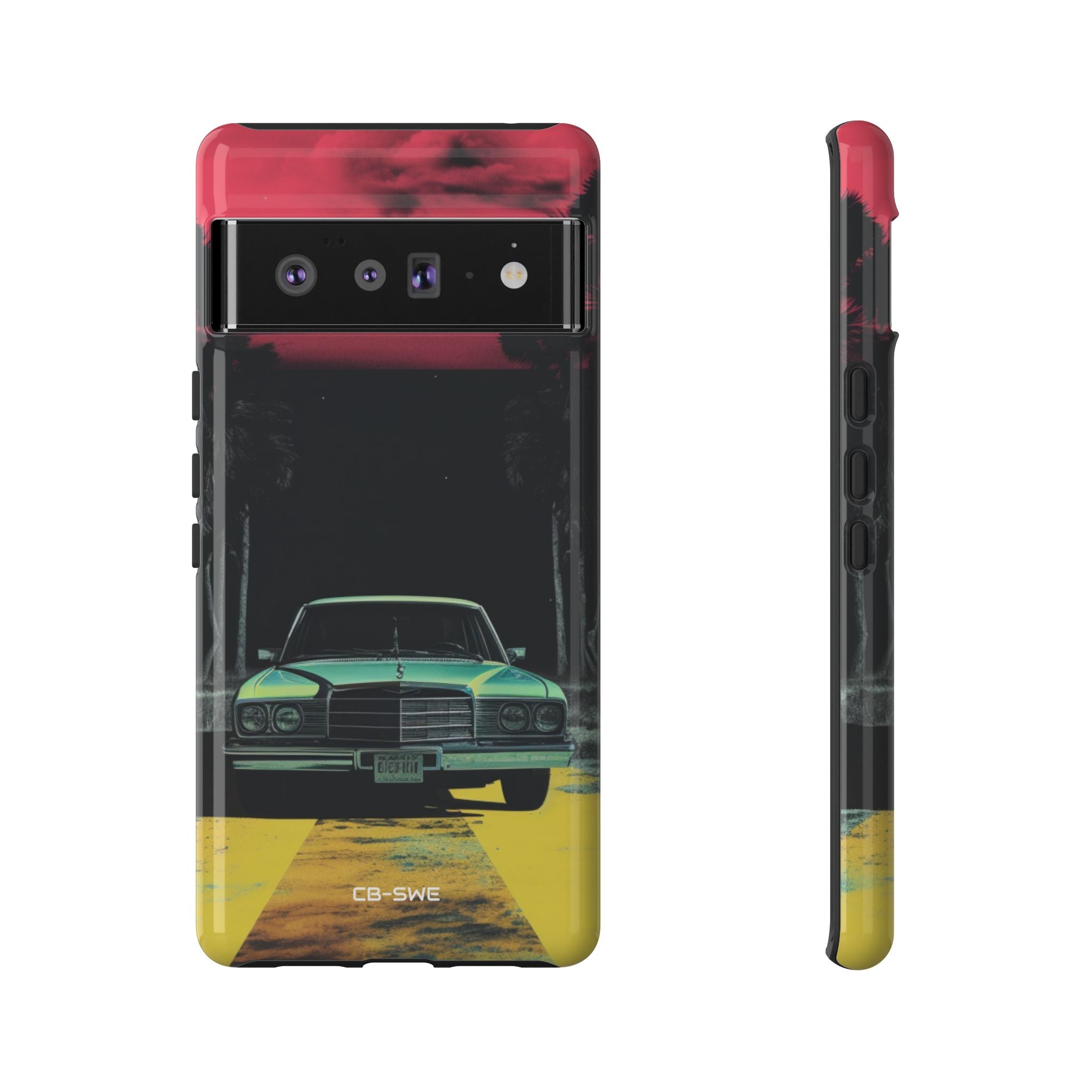 Retro Futuristic Nightscape - Google Pixel Case