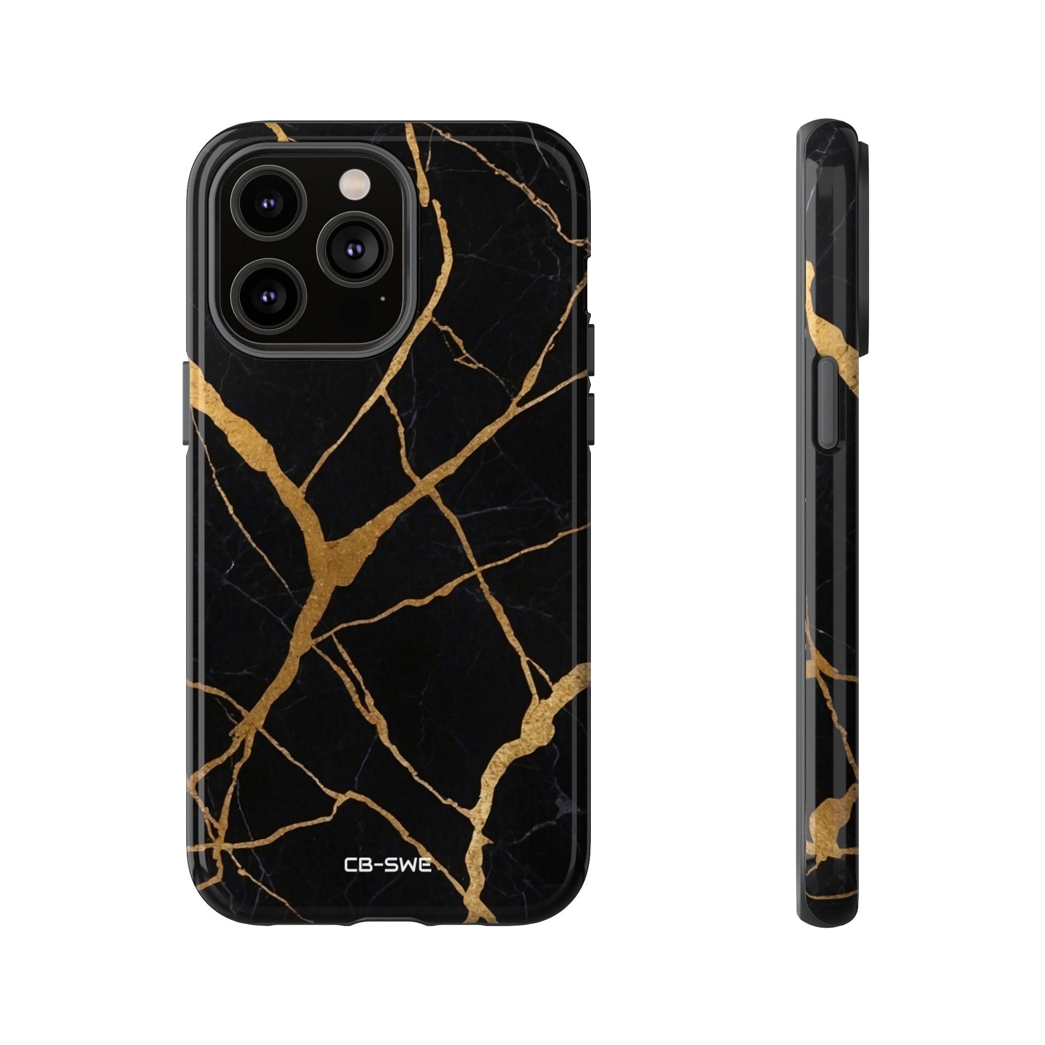 Golden Veins Twist - iPhone Case