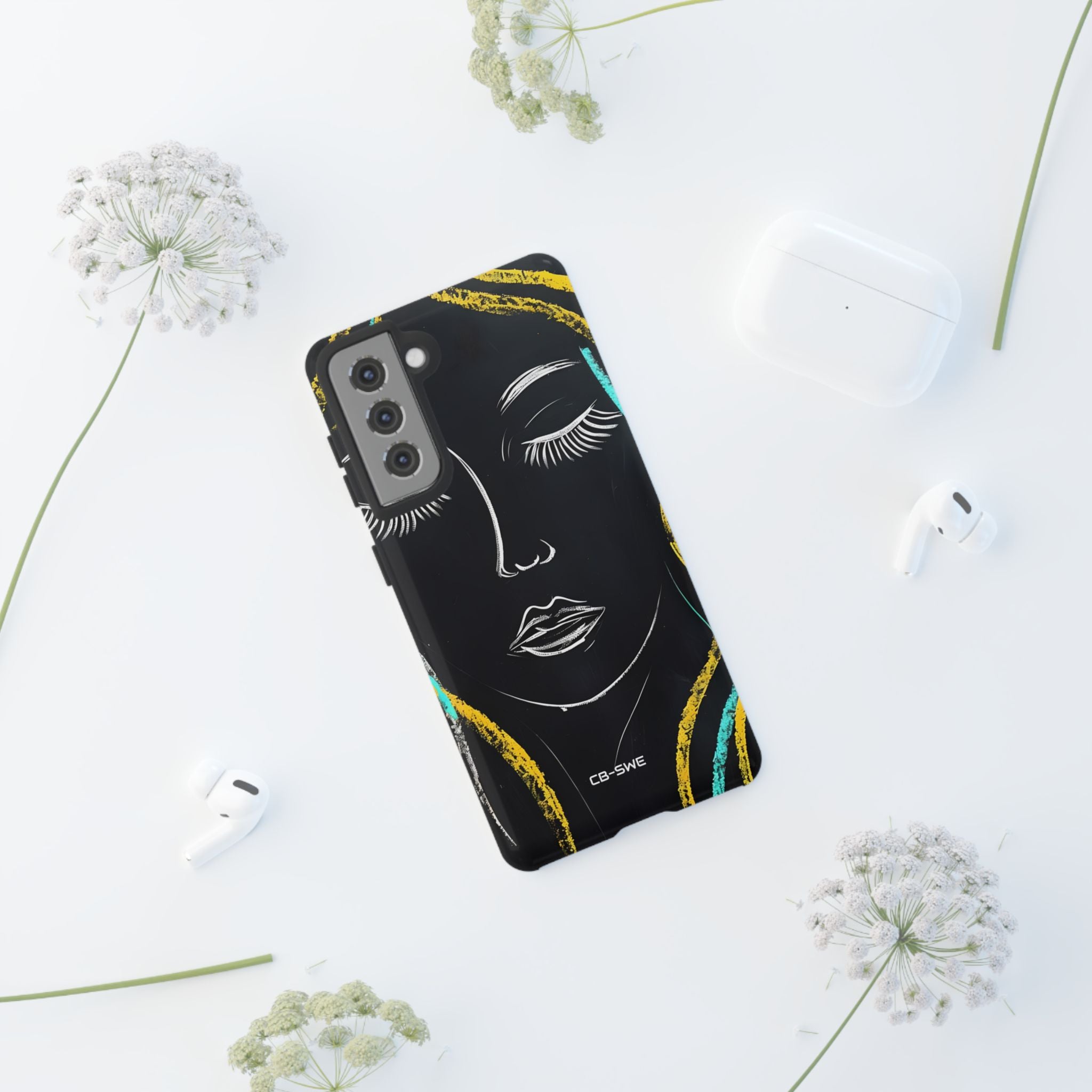 Vivid Minimalist Portrait - Samsung Case