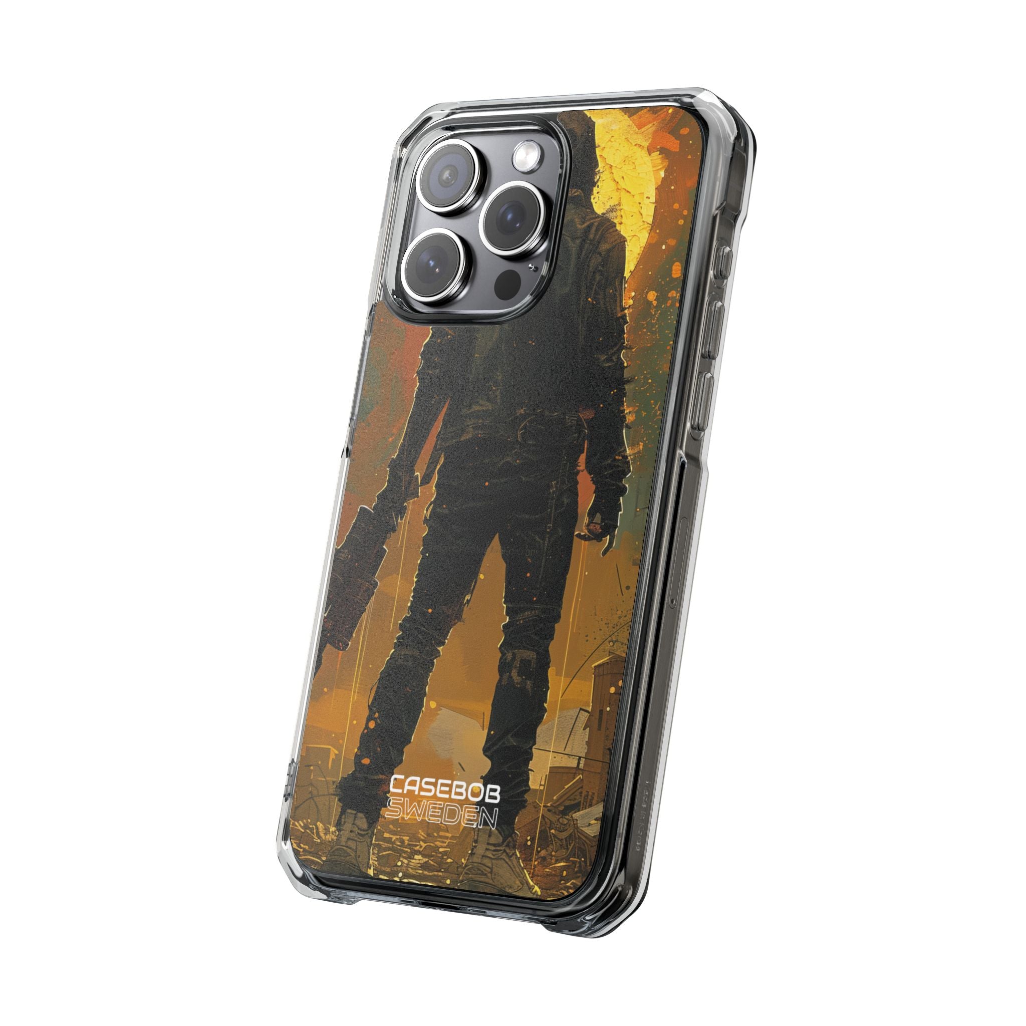 Crimson Fallout Horizon iPhone 15 - Impact Clear+