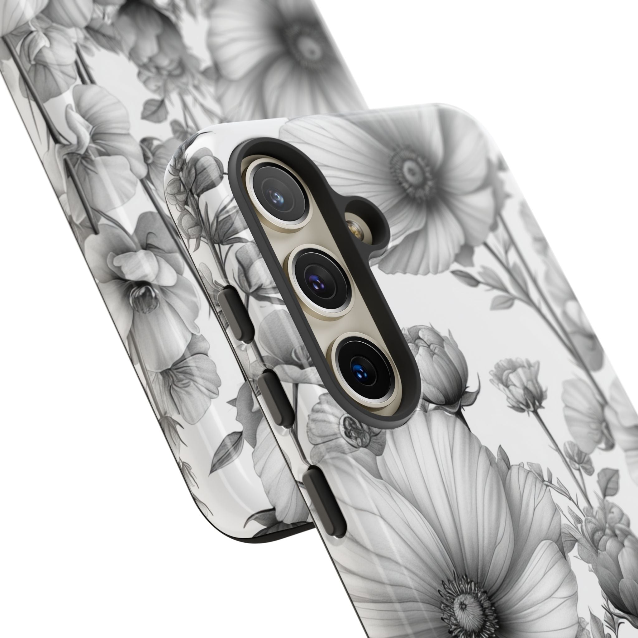 Vintage Floral Etching Samsung S24 - Tough