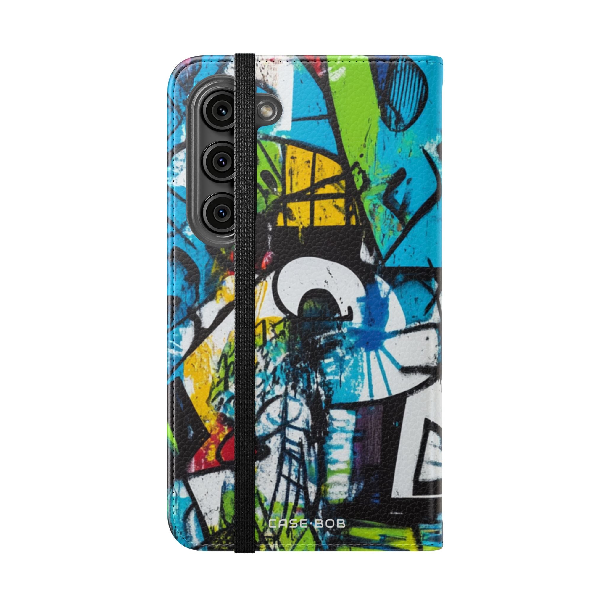 Bold Shapes Blue - Samsung S23 Case - Wallet