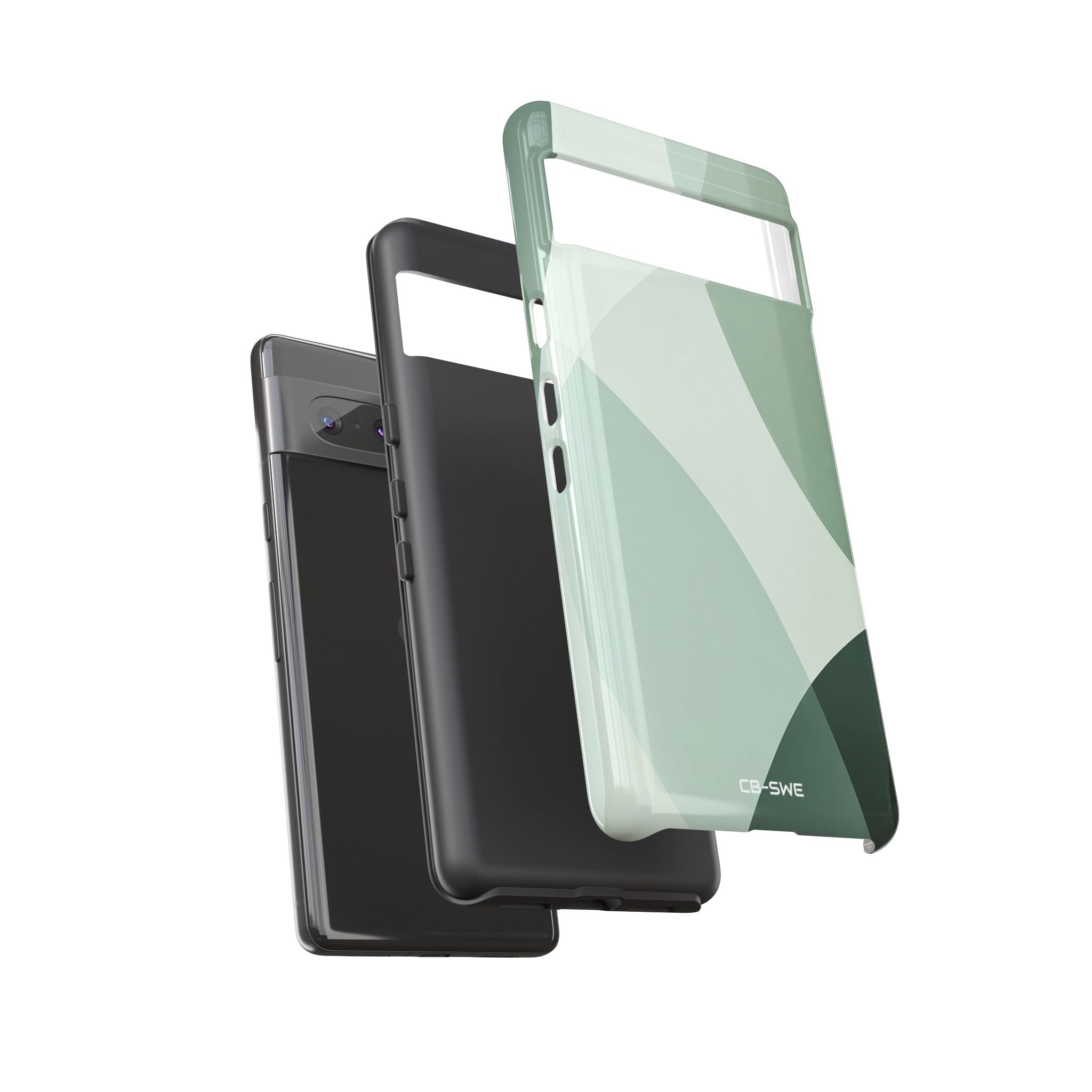 Flowing Green Harmony - Google Pixel Case