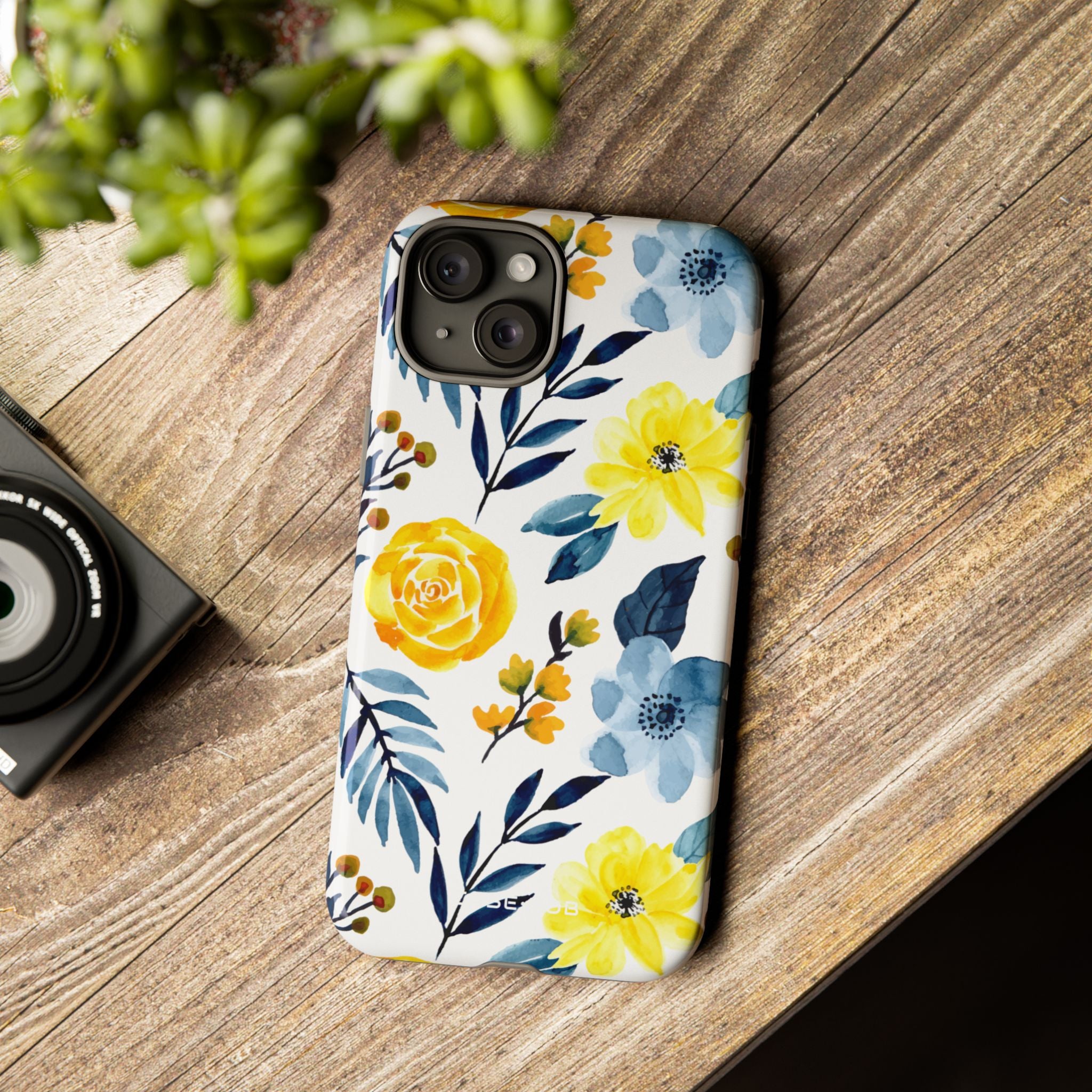Golden Bloom iPhone 15 Plus Case - Tough