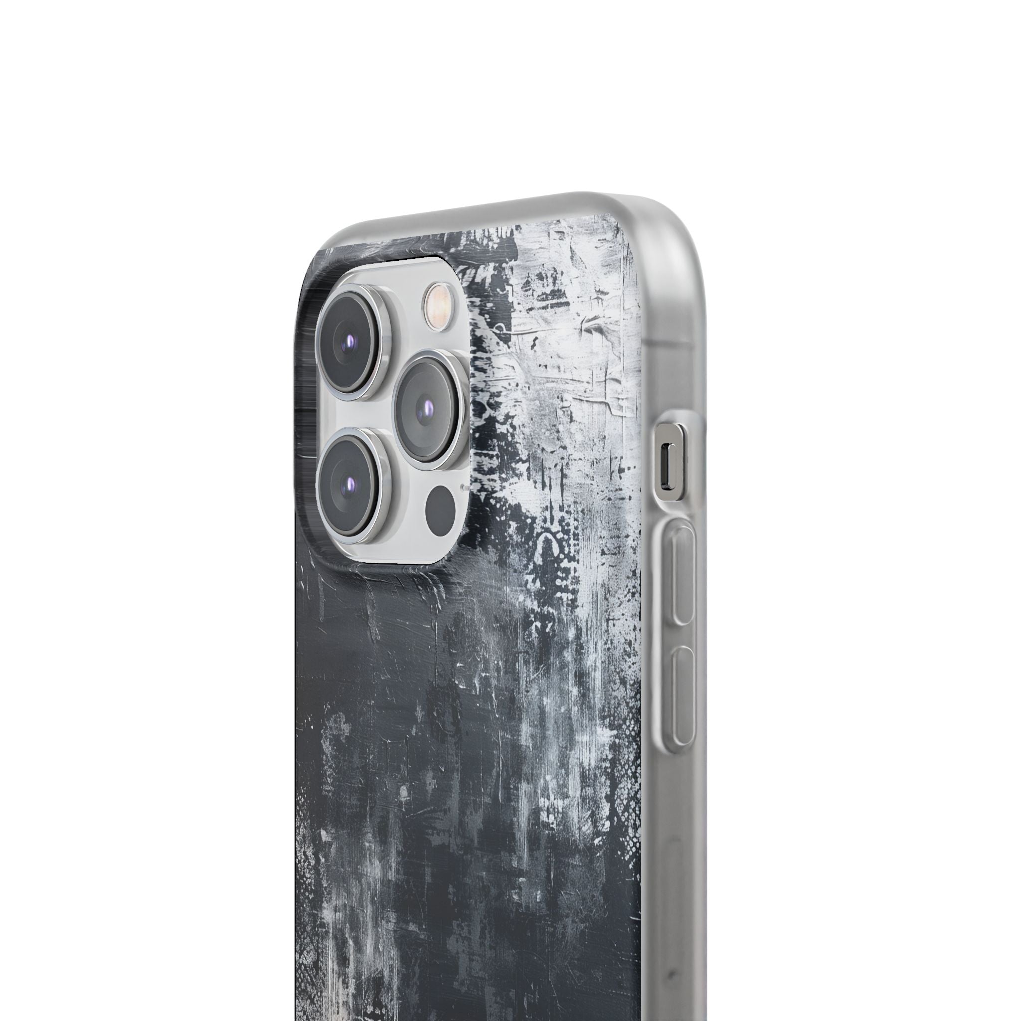 Textured Blackscape iPhone 14 Pro Case - Soft