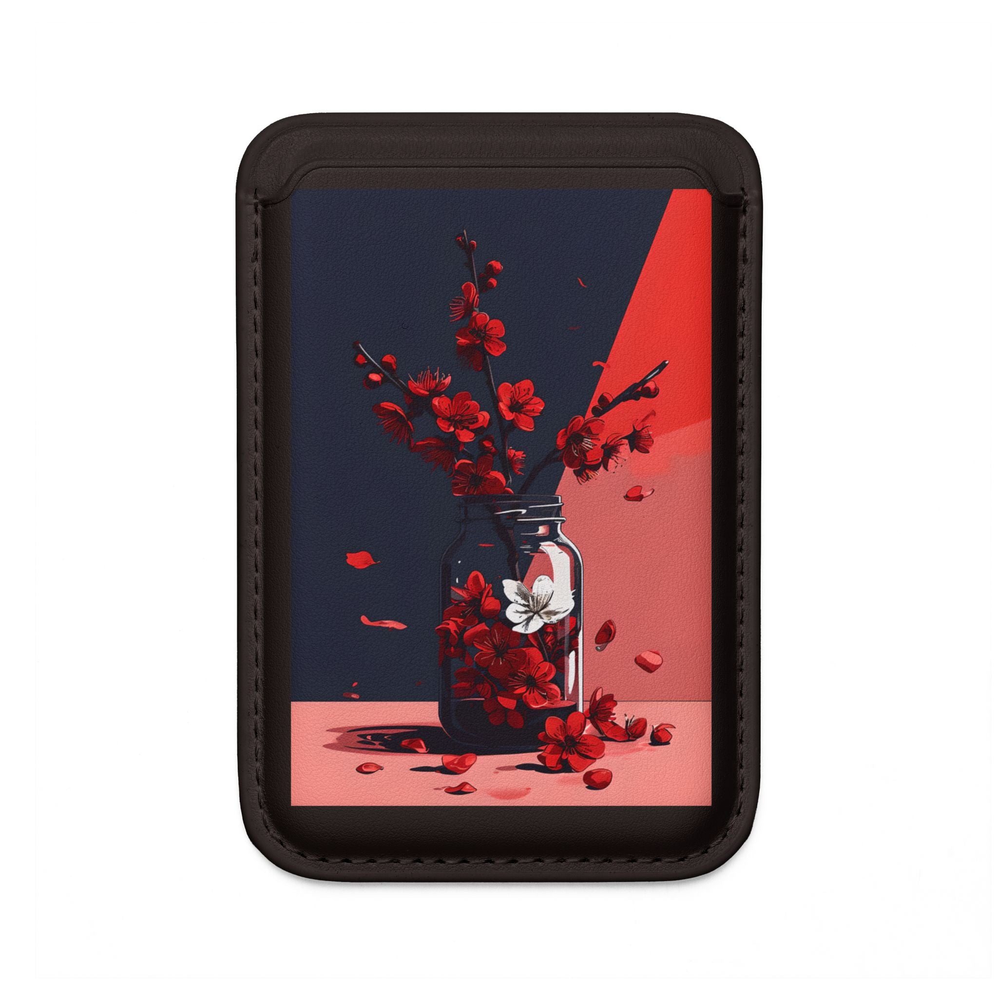Cherry Blossom Jar Wallet – MagSafe Ready