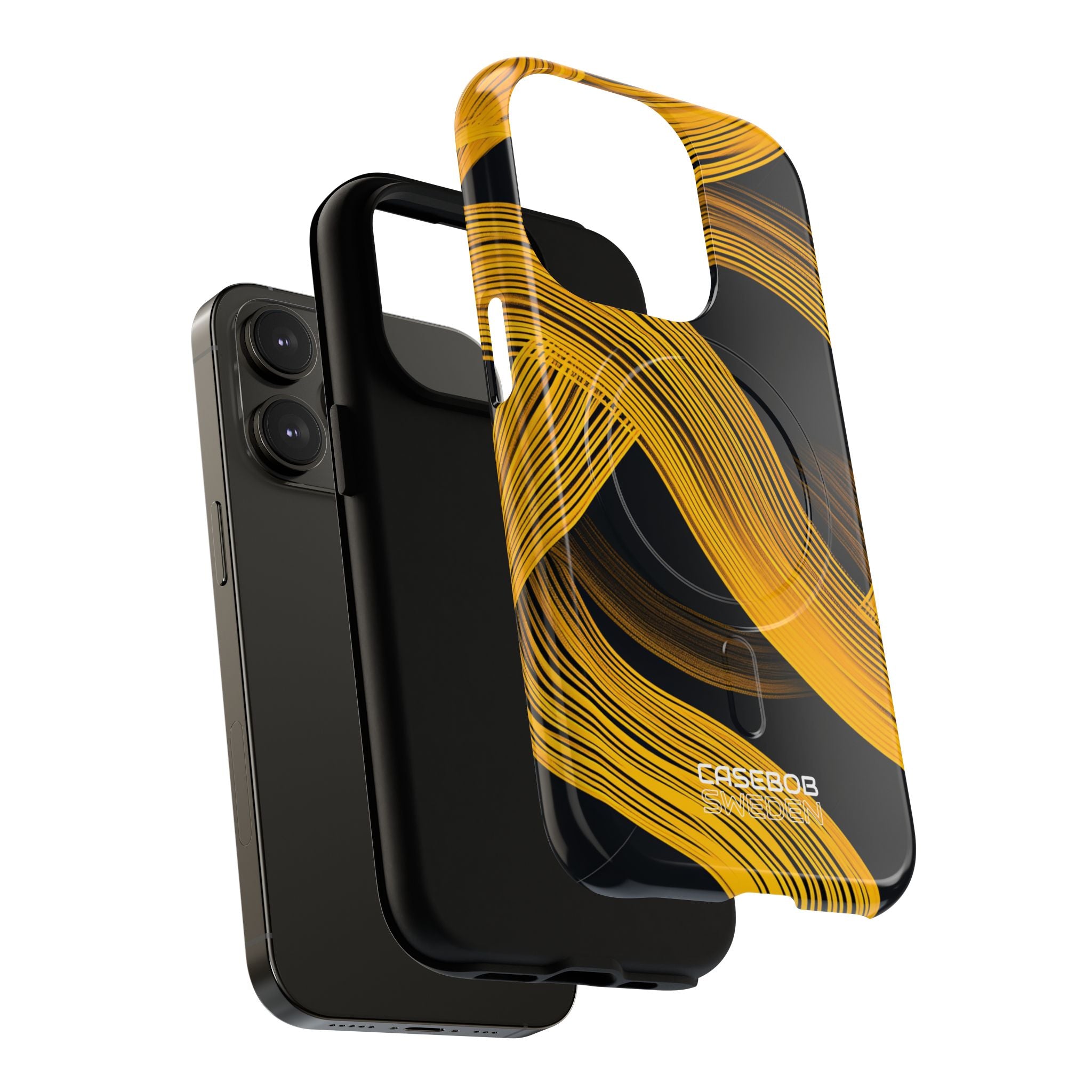 Yellow Flow Lines iPhone 14 - Tough+