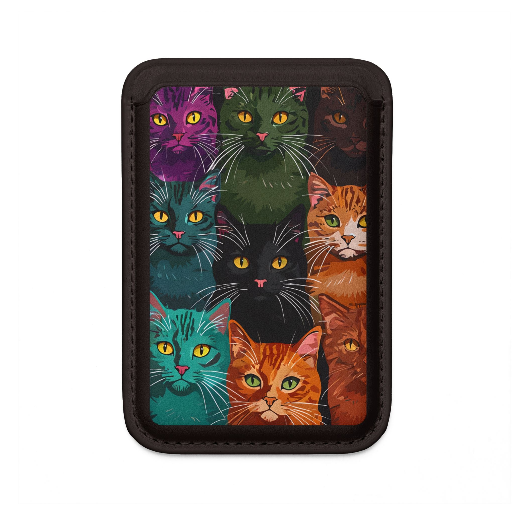 Kissakuvio Neon-lompakko – MagSafe-yhteensopiva