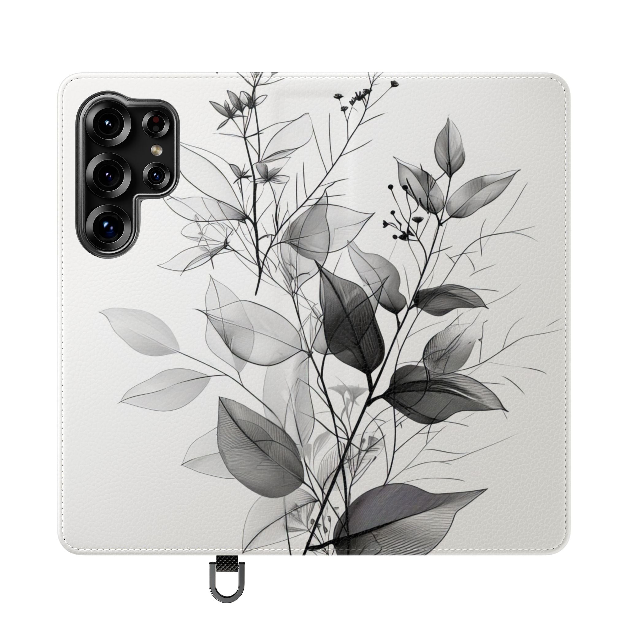 Silver Leaves - Samsung S25 Ultra Case - Wallet