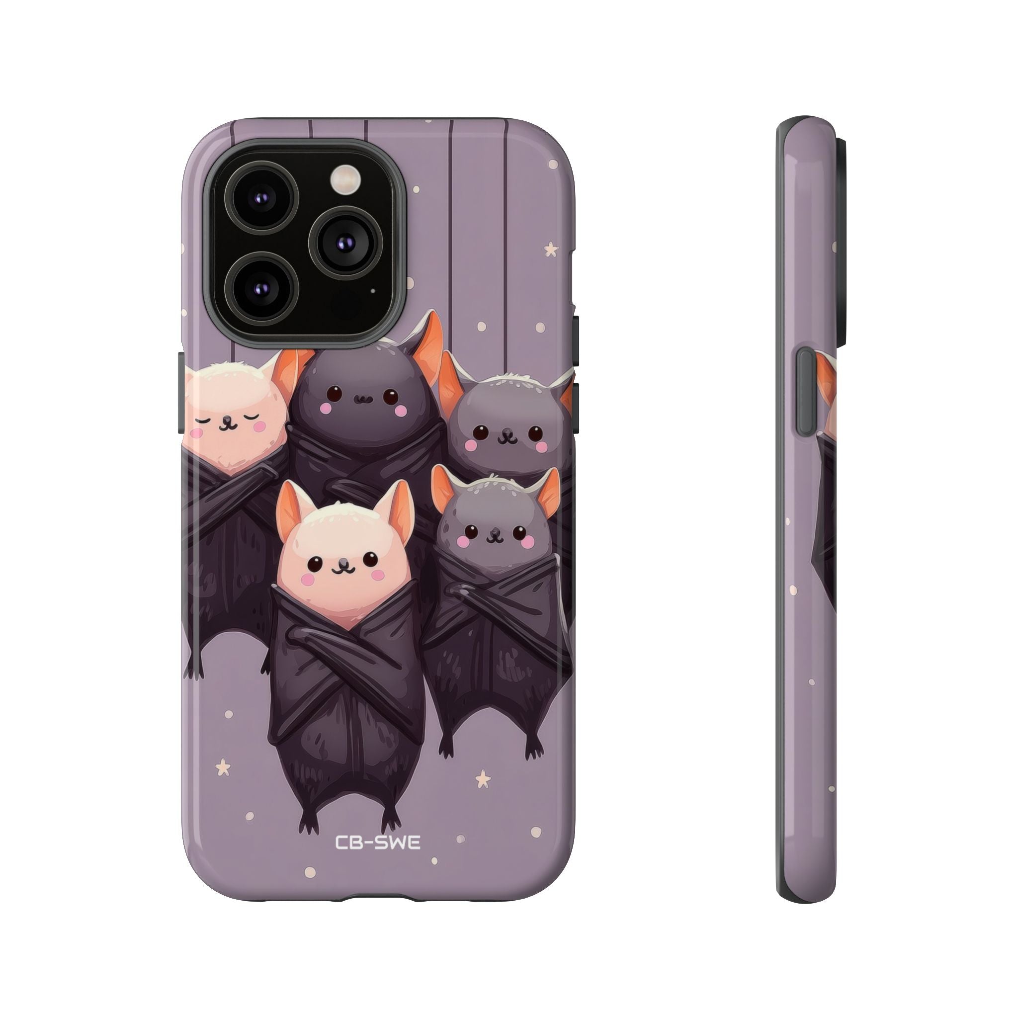 Playful Bats Hang - iPhone Case