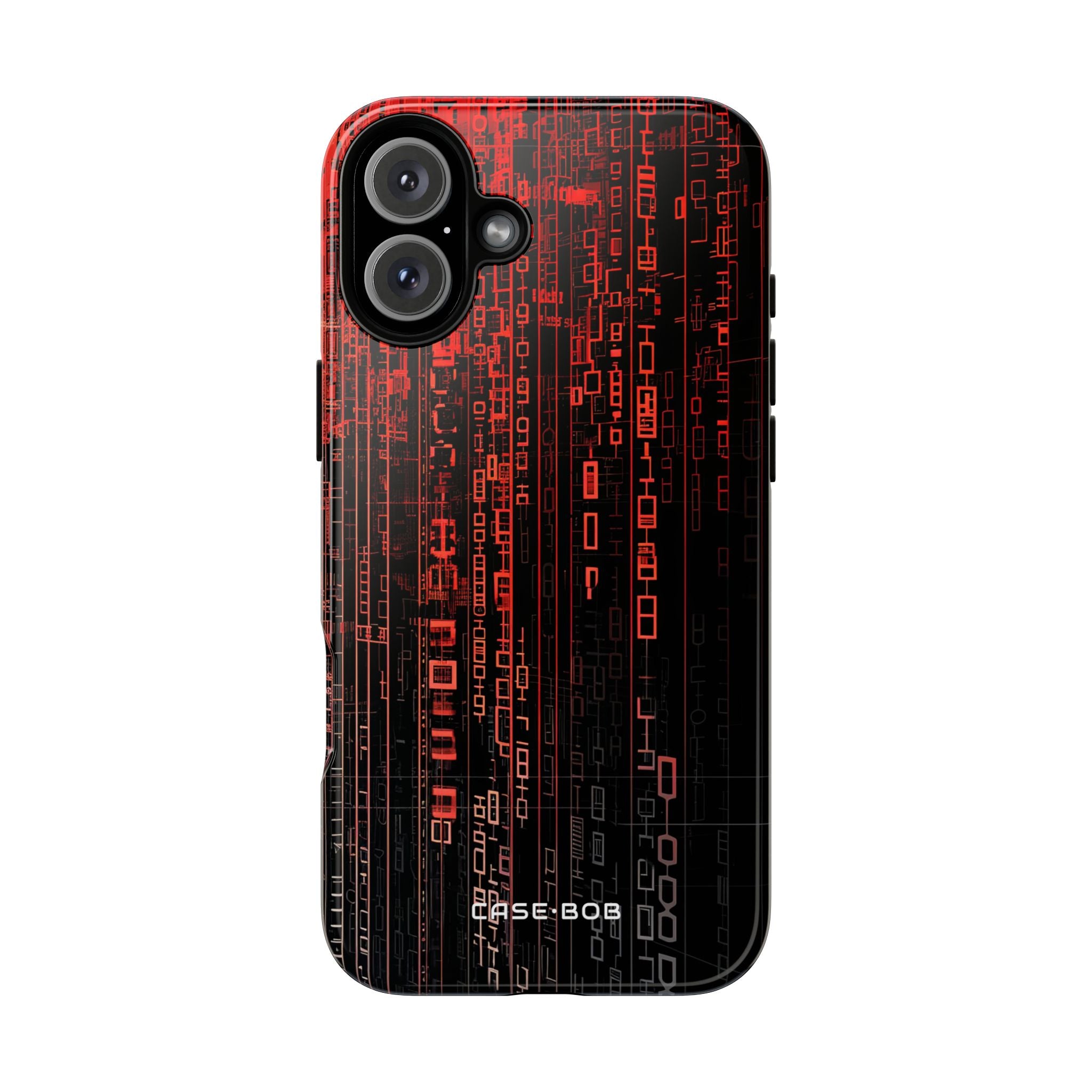 Red Stream Columns iPhone 16 Plus Case - Tough