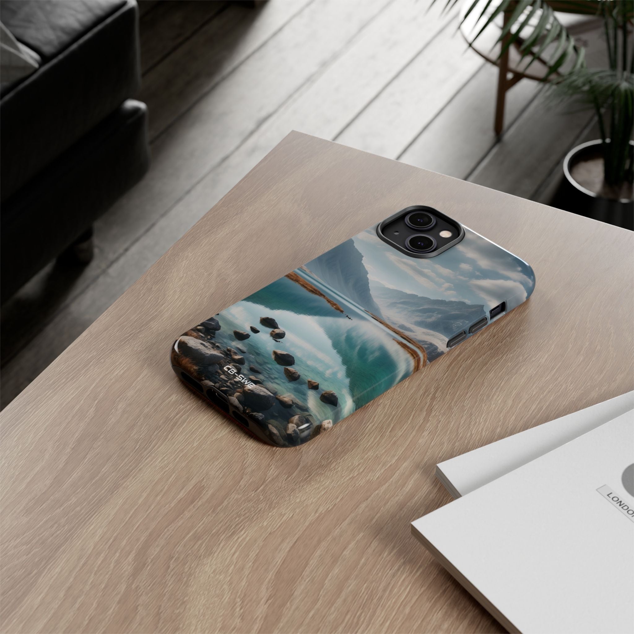 Mountain Reflections Swim - iPhone Case