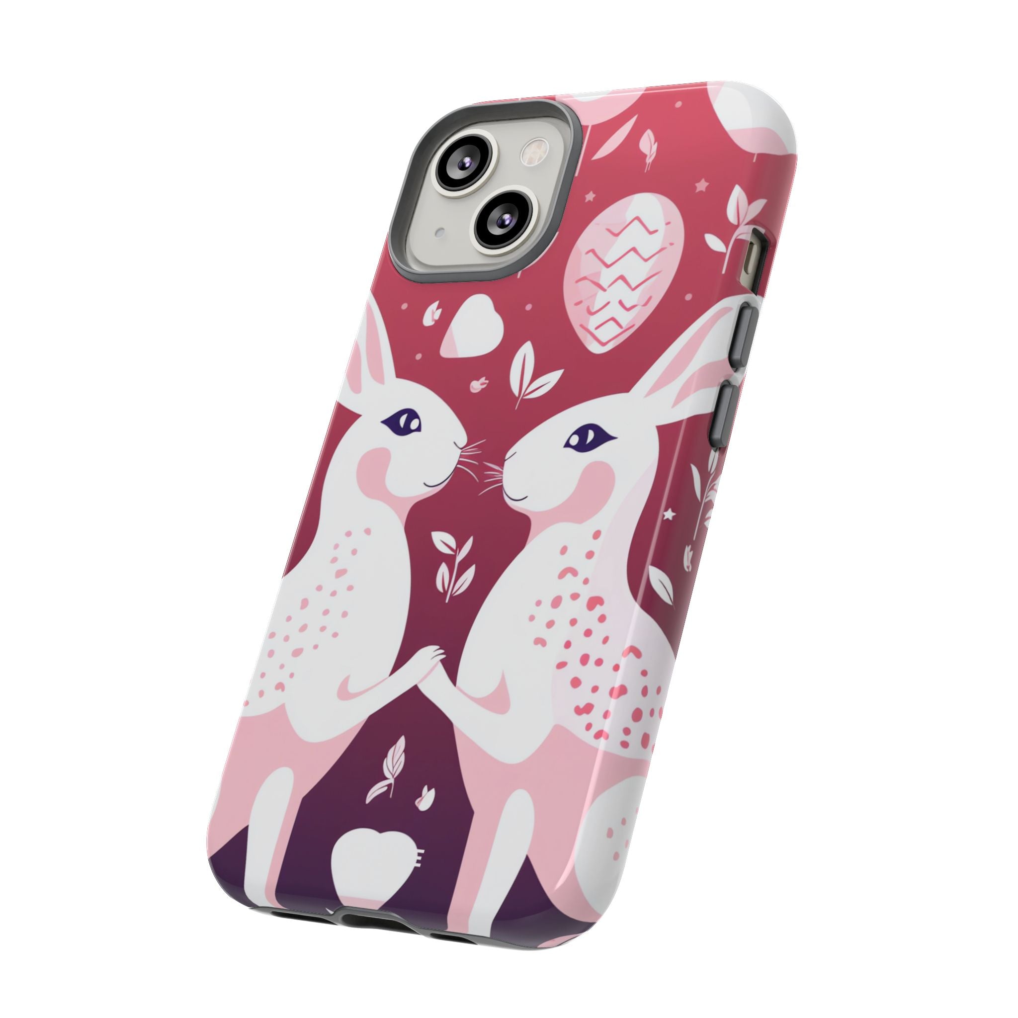Rabbits Share Joy - iPhone Case