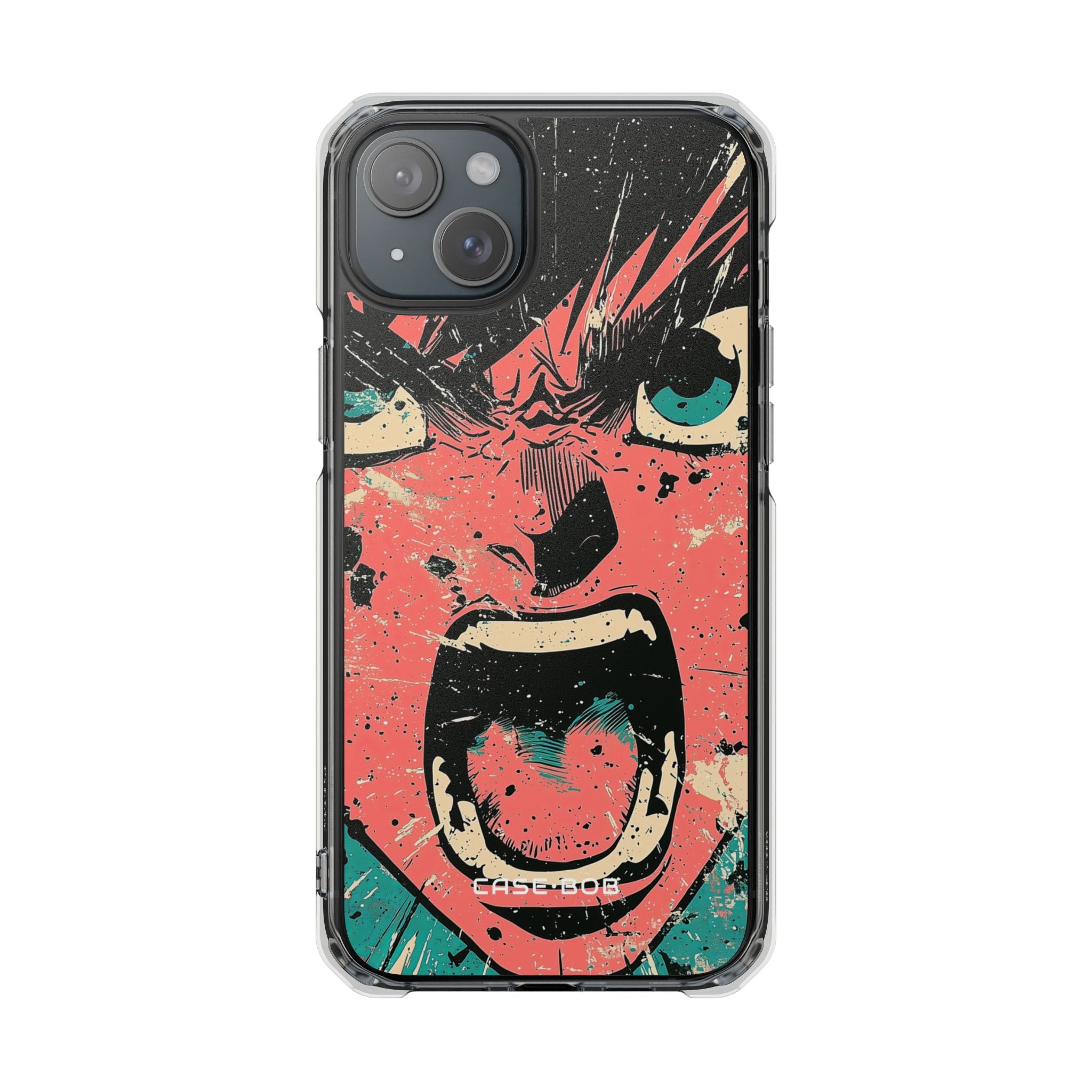 Screaming Face Pink iPhone 15 Plus Case - Impact