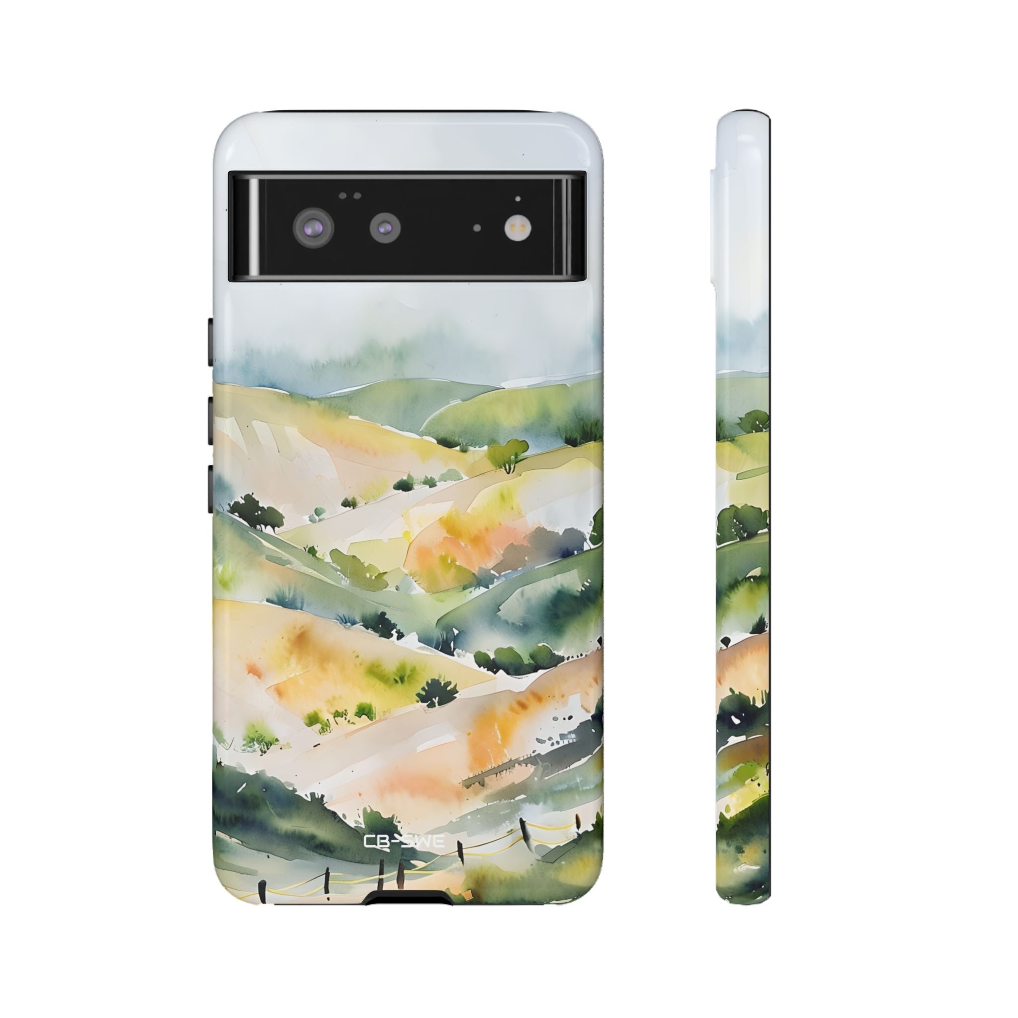 Misty Hills Watercolor - Google Pixel Case