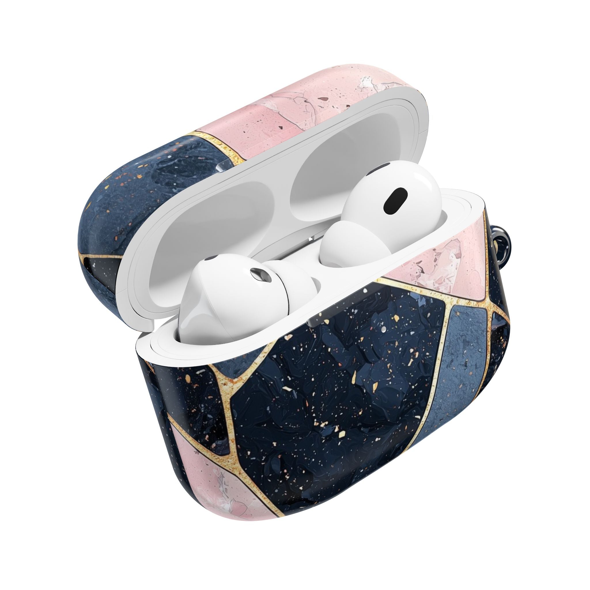 Golden Mosaic Navy - AirPods Case