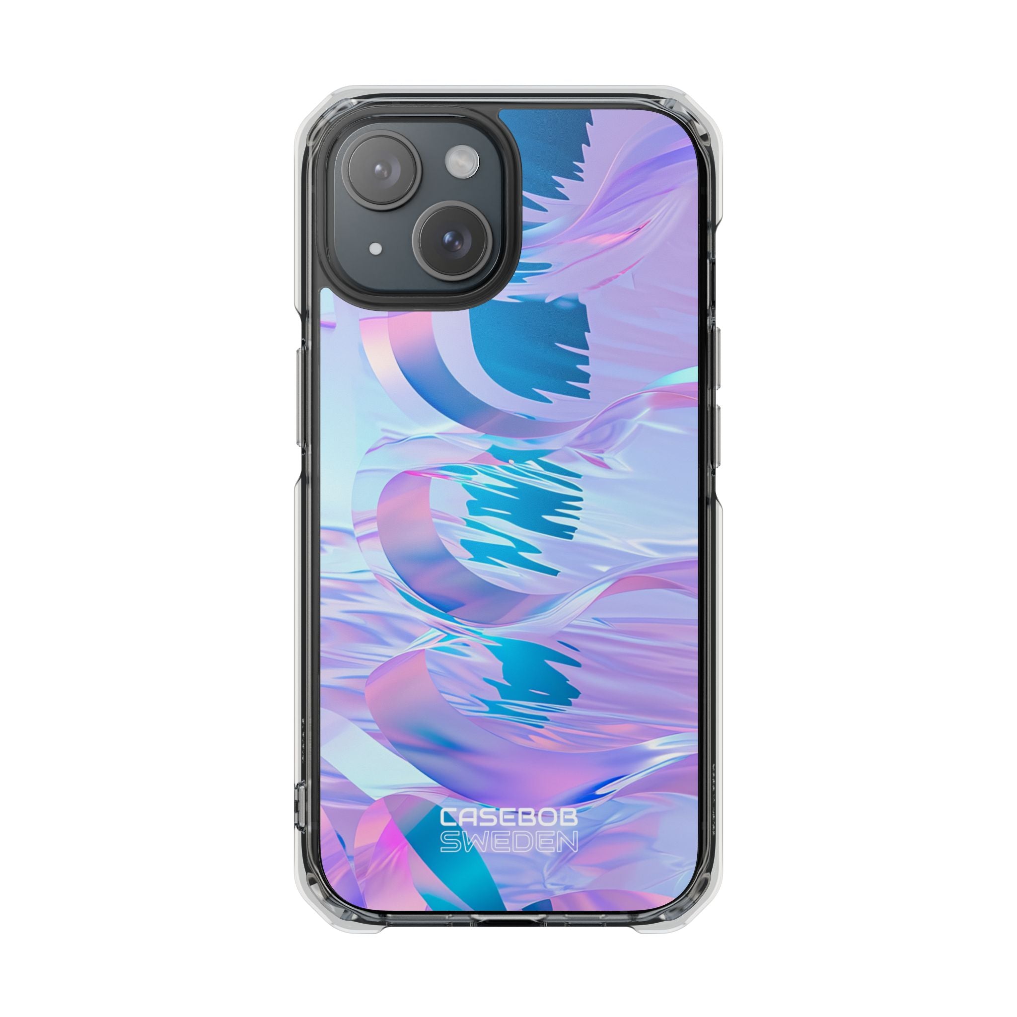 Iridescent Flowing Waves iPhone 15 - Impact Clear+