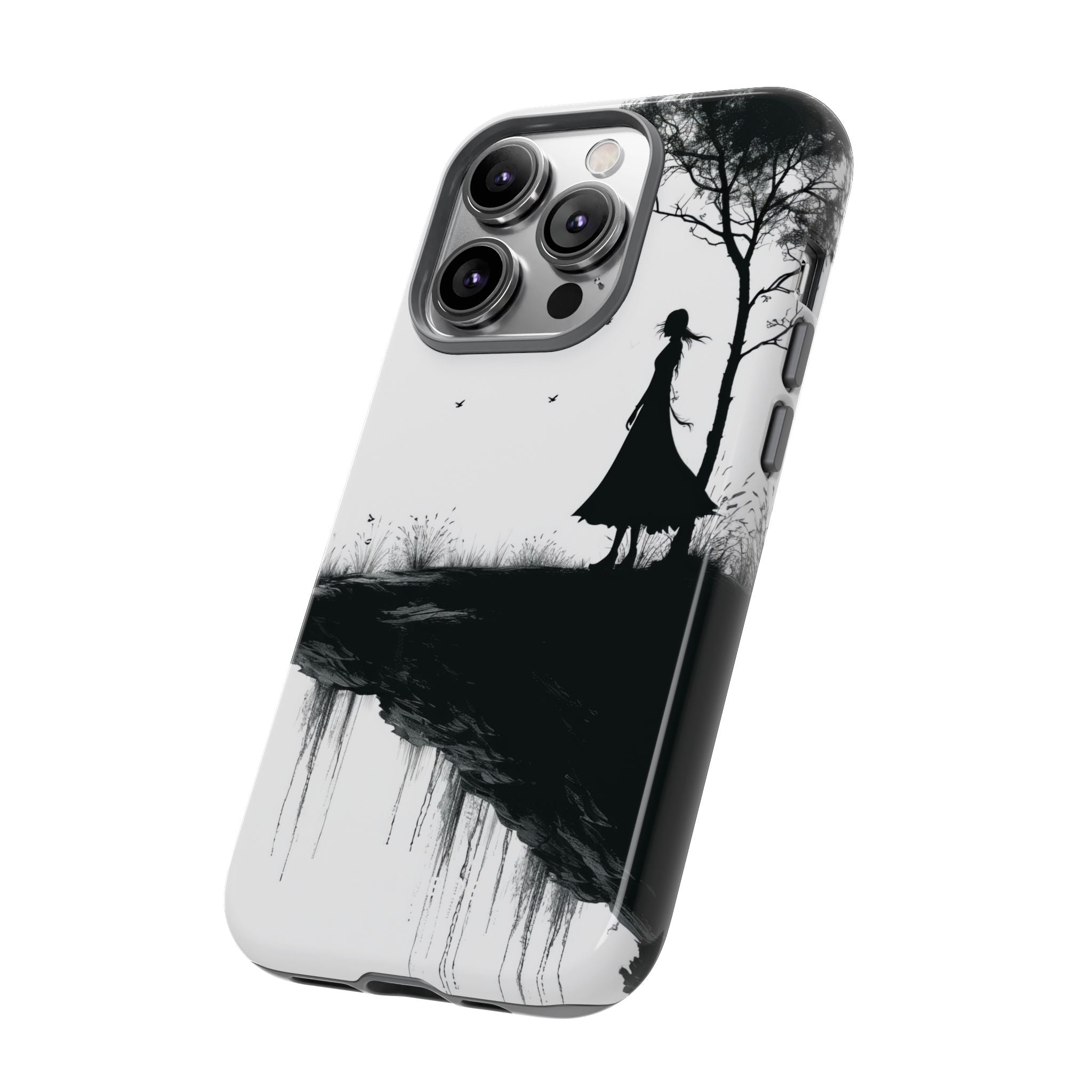 Cliffside Silhouette iPhone 14 Pro Case - Tough