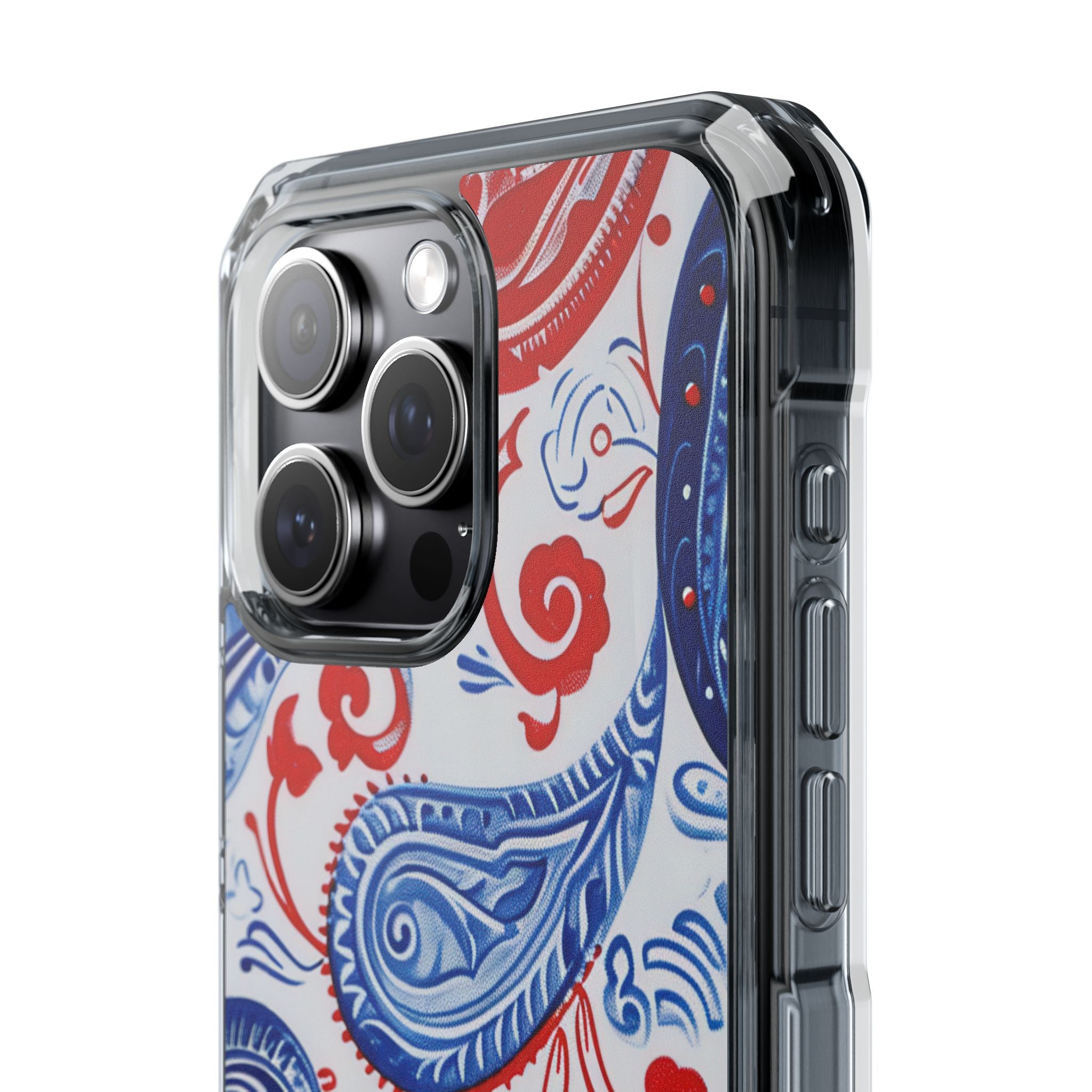 Vibrant Paisley Swirls iPhone 15 - Impact Clear+