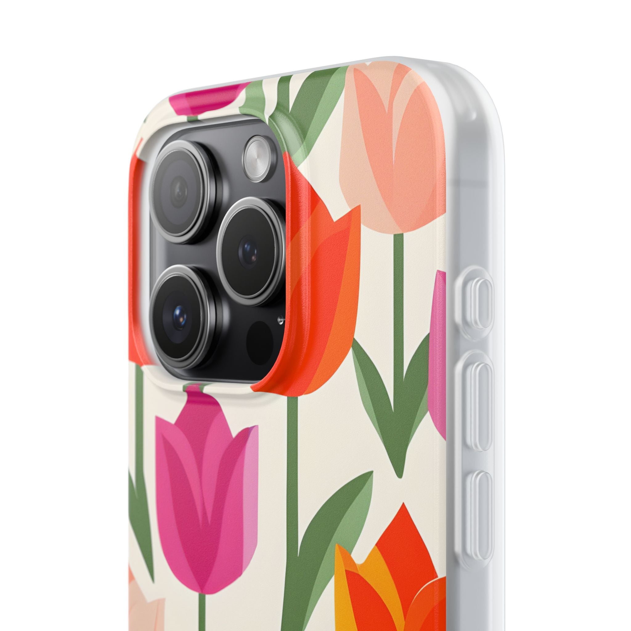 Tulip Harmony Green iPhone 15 Pro - Soft Case