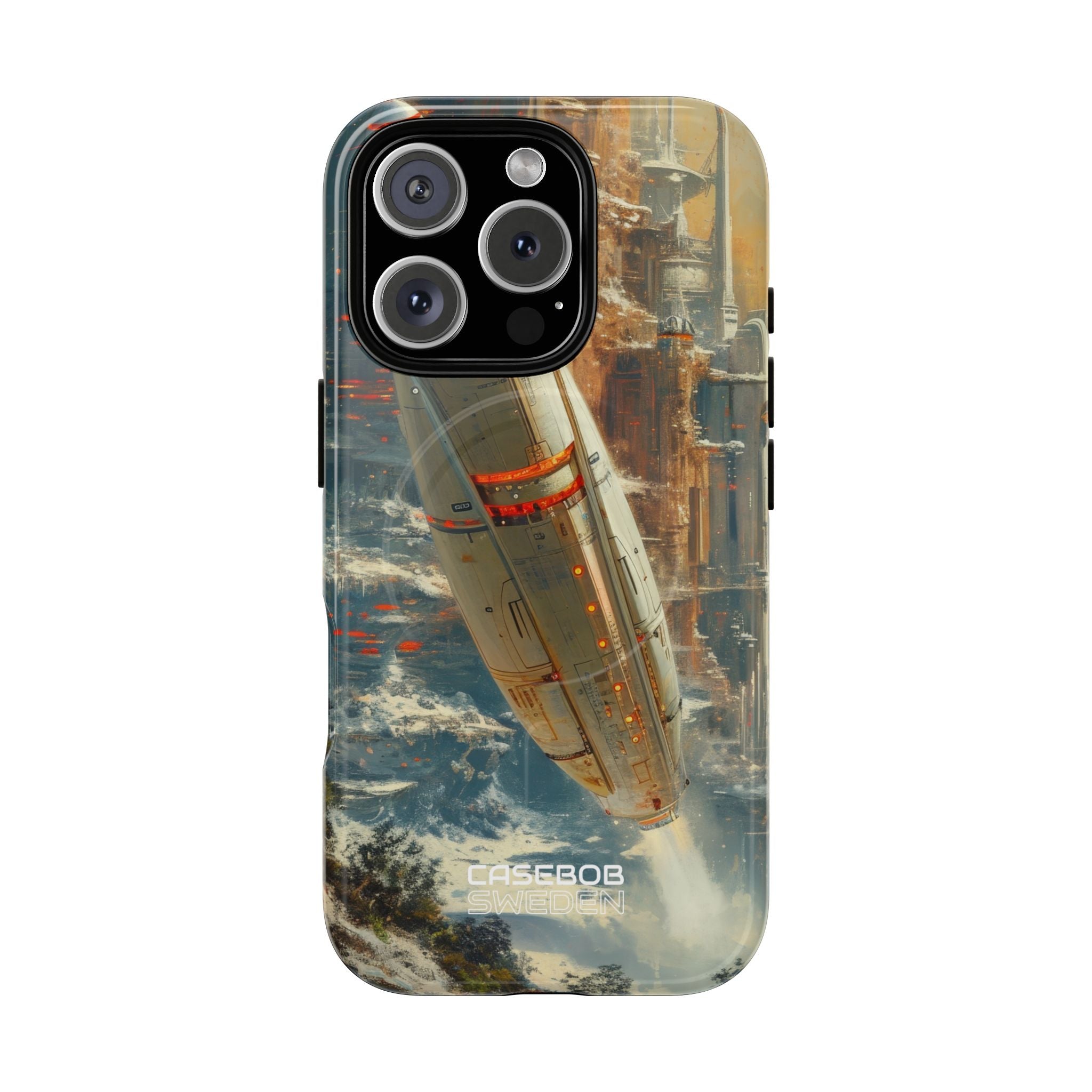 Futuristic Forest Voyage iPhone 16 - Tough+