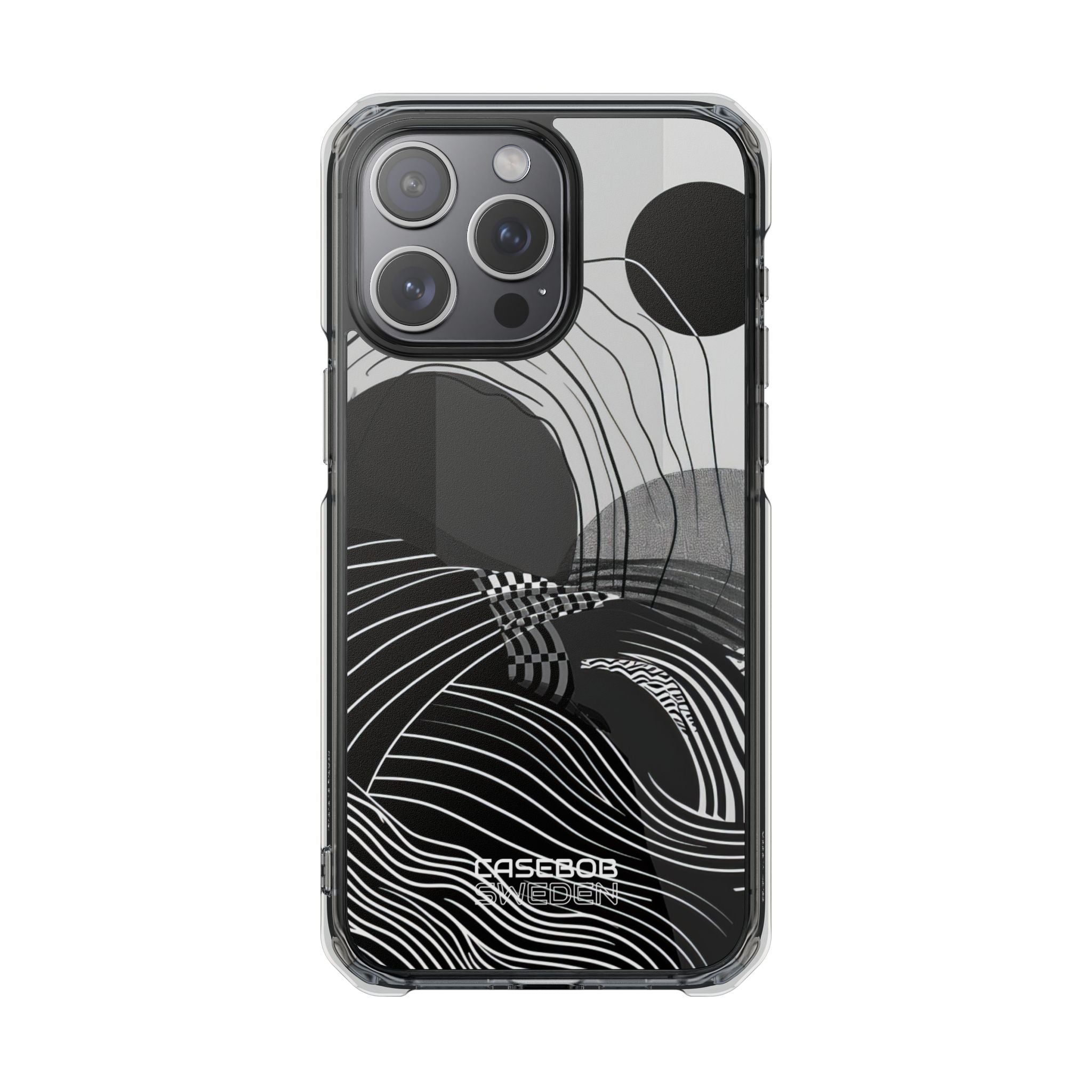Monochrome Motion Flow iPhone 15 - Impact Clear+