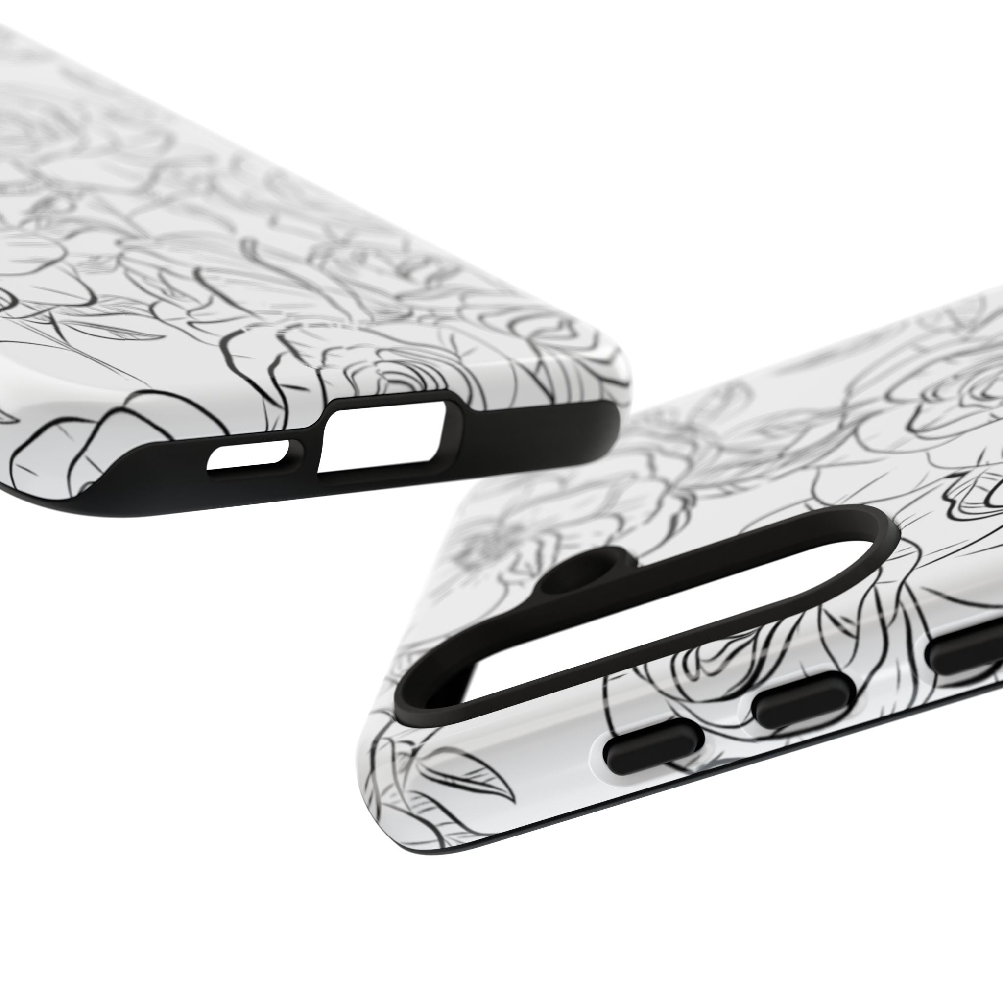 Intricate Rose Sketches - Samsung Case