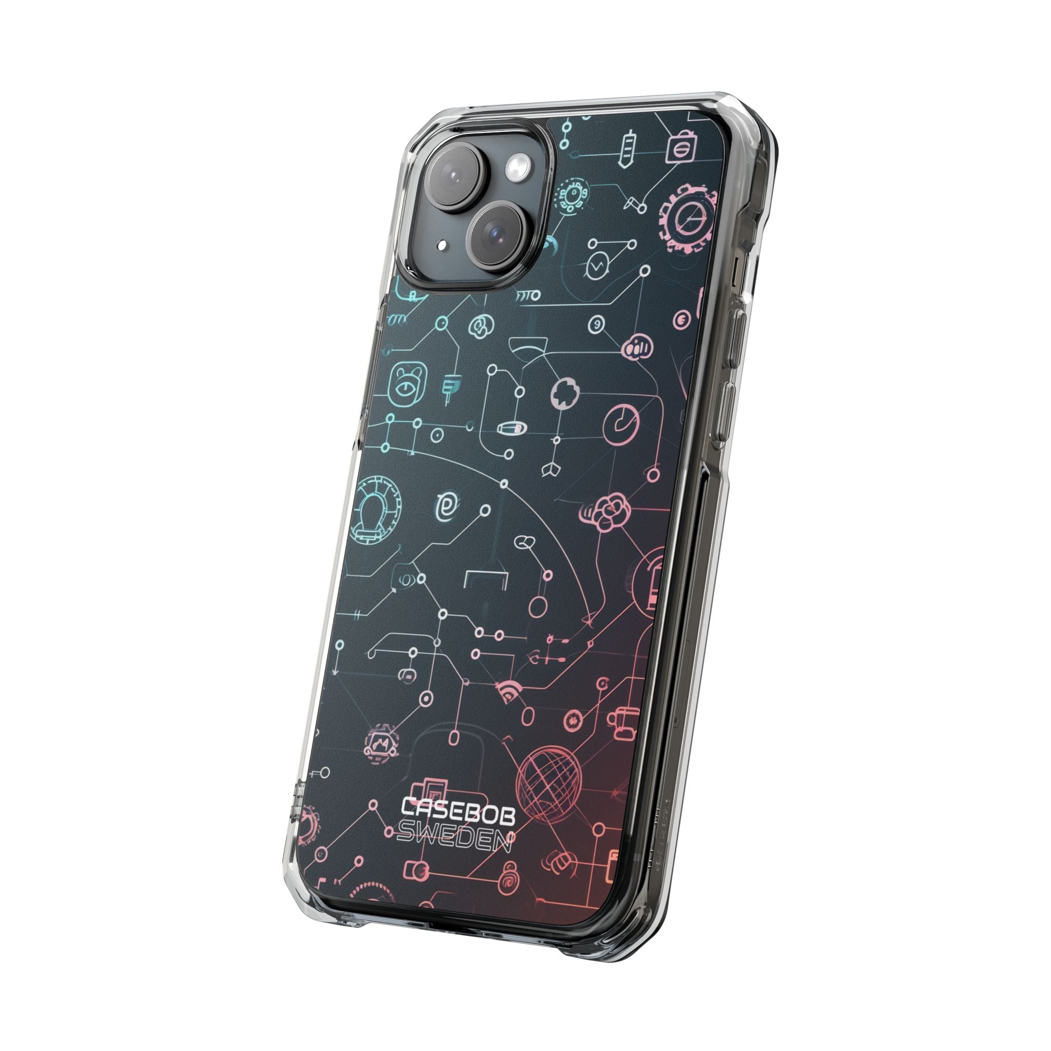 Digital Circuit Flow iPhone 15 - Impact Clear+