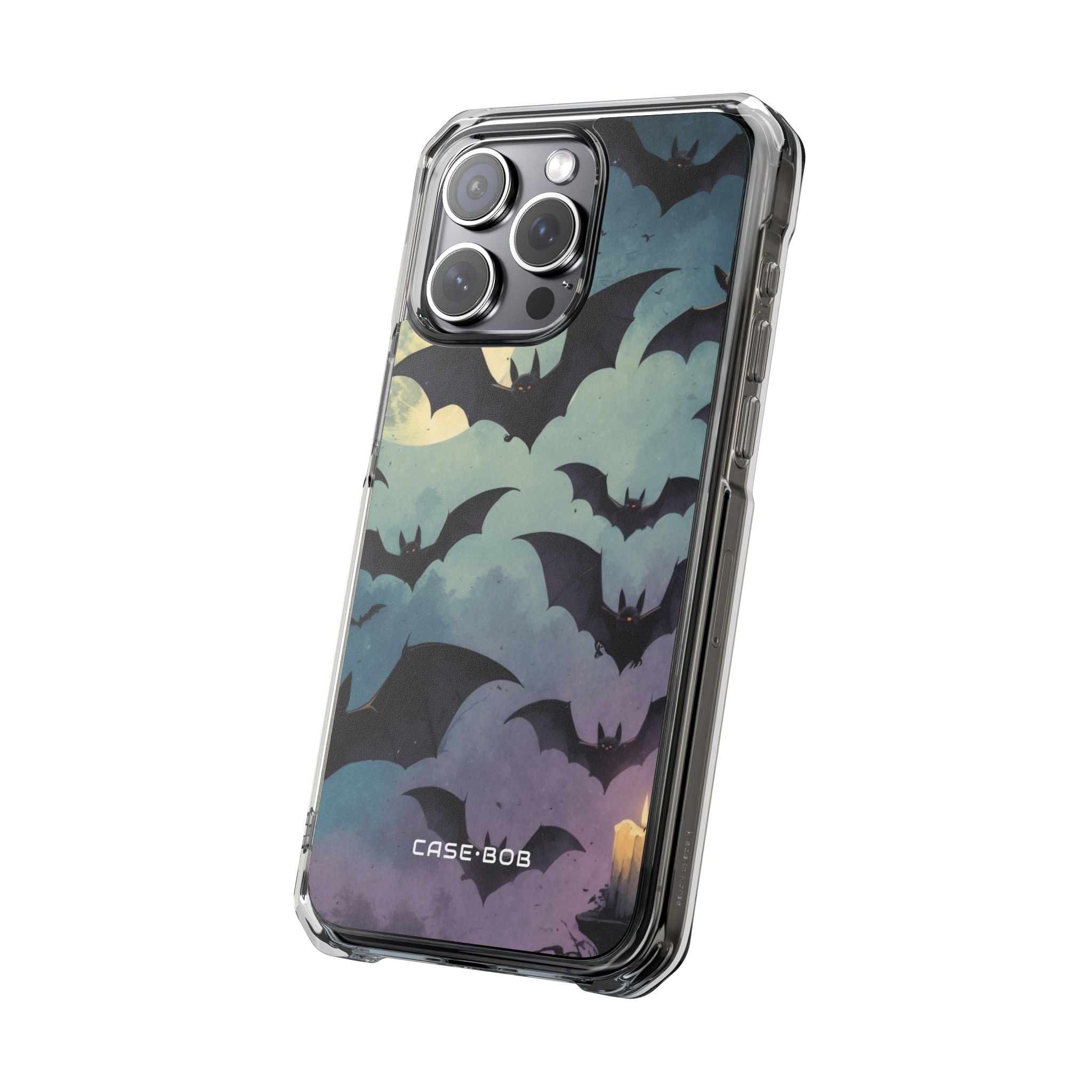 Glowing Bat Swarm iPhone 15 Pro Max Case - Impact