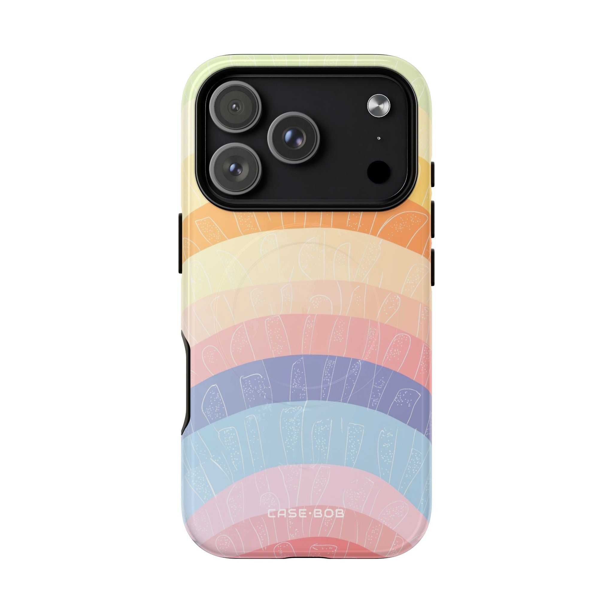 Pastel Rainbow Bands iPhone 17 Pro Case - Tough+
