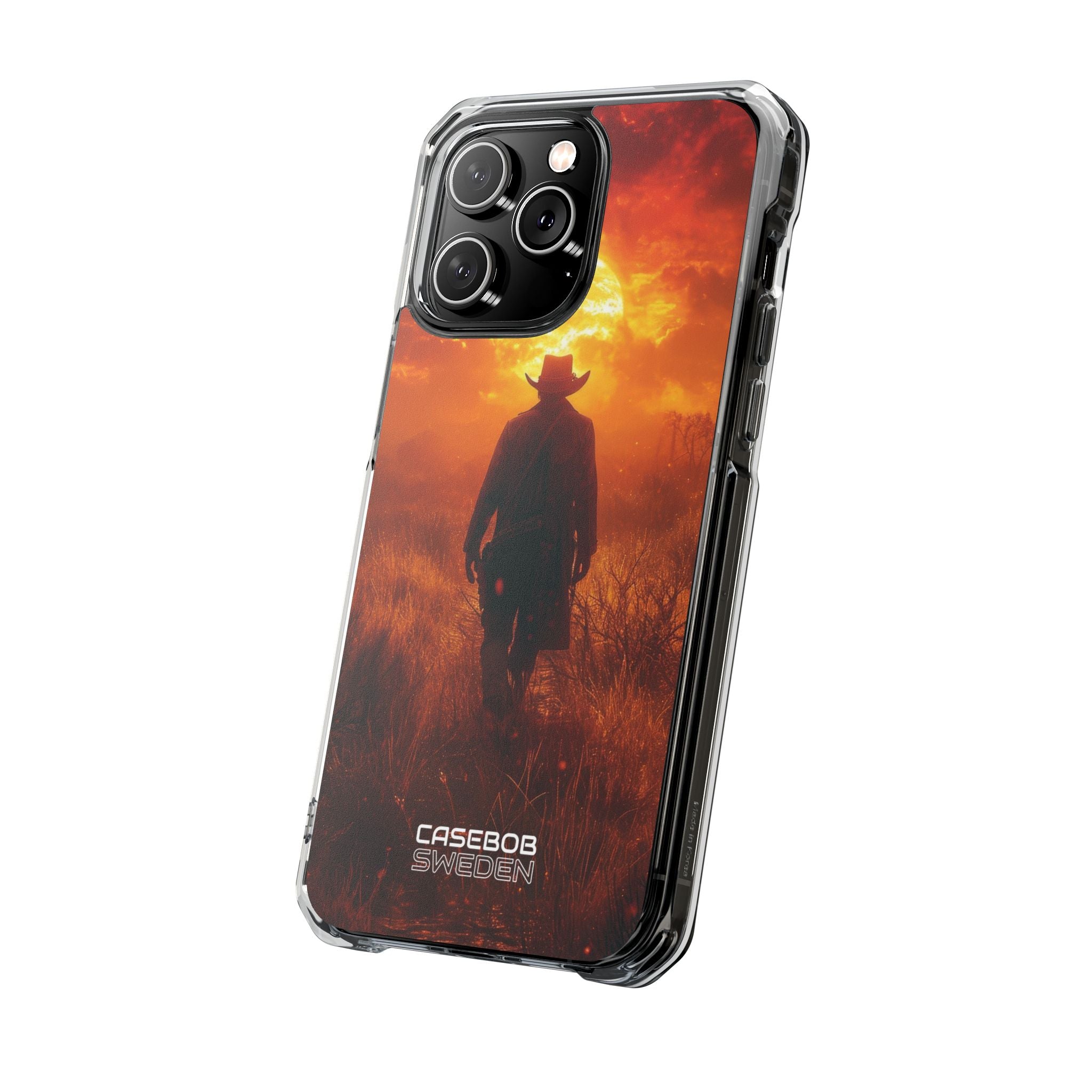 Fiery Sunset Cowboy iPhone 14 - Impact Clear+