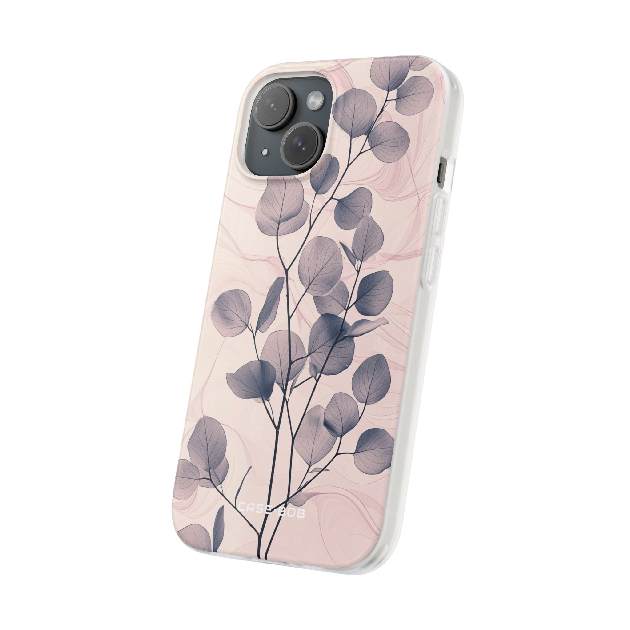 Veined Leaf Whisper iPhone 15 Case - Soft