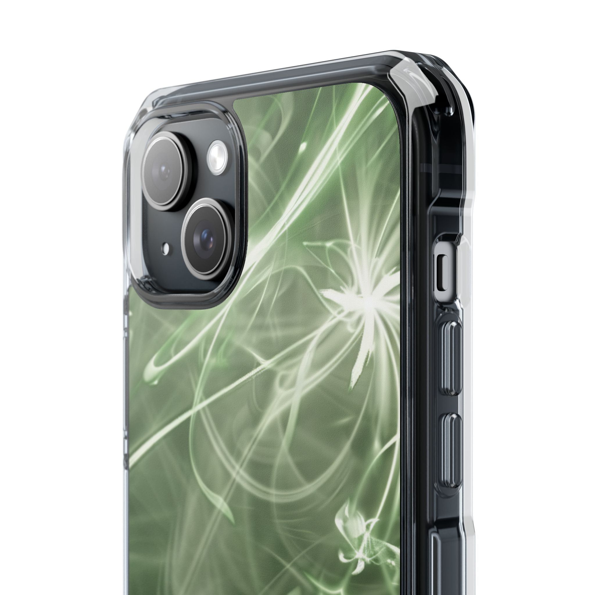 Green Spirit Flow iPhone 15 - Impact Clear+