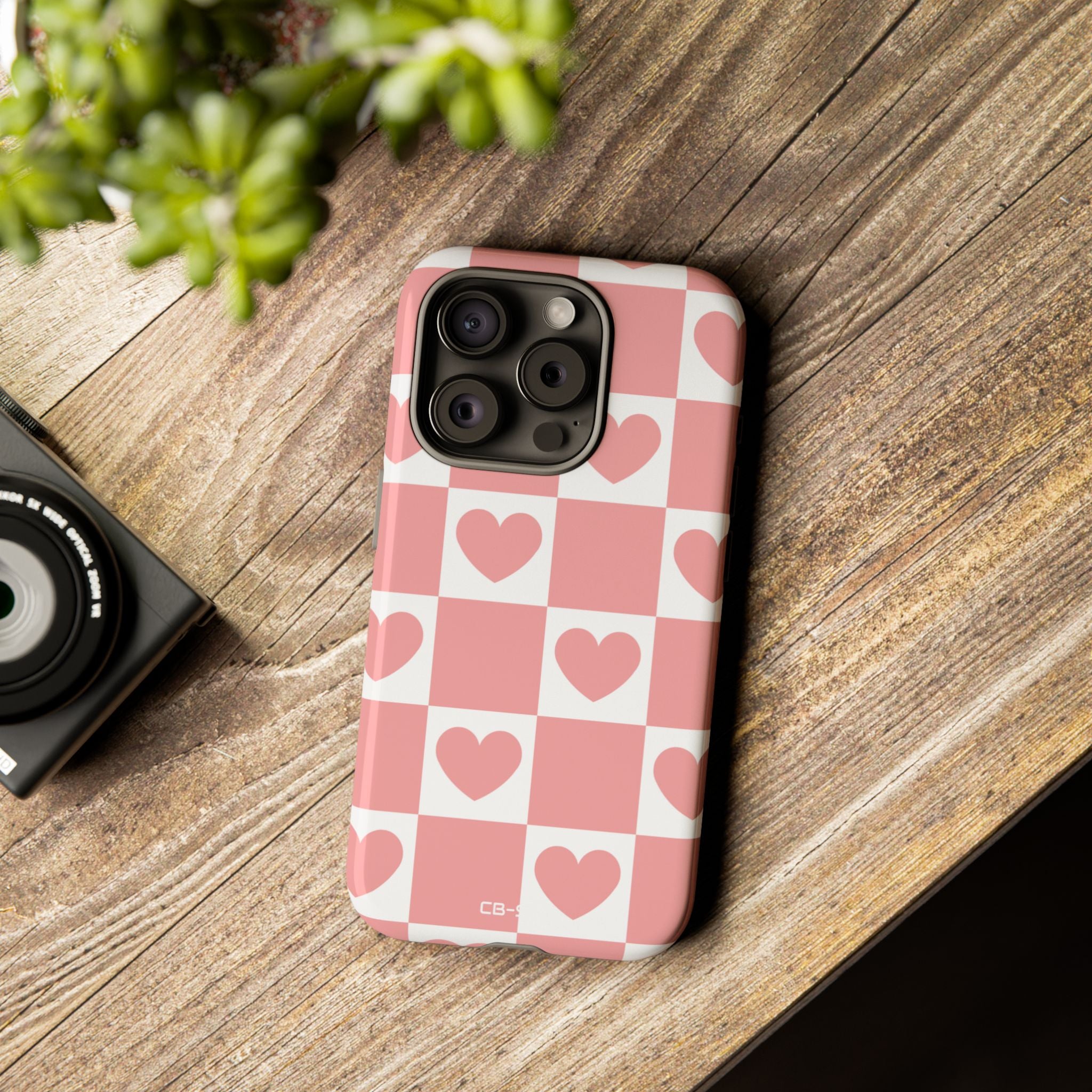 Love Checkered Harmony - iPhone Case