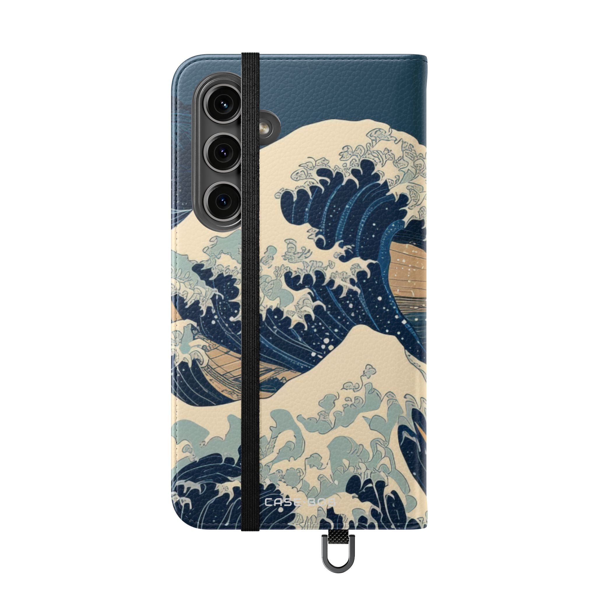 Cresting Navy Wave - Samsung S24 Plus Case - Lompakkokotelo