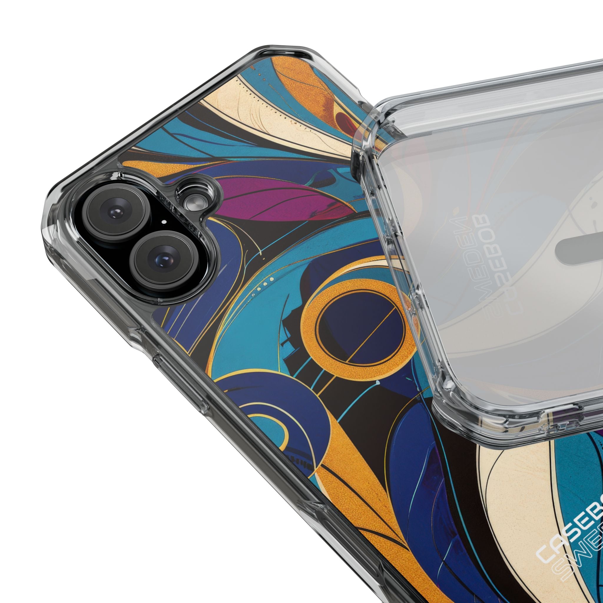 Swirling Copper Dreams iPhone 16 - Impact Clear+