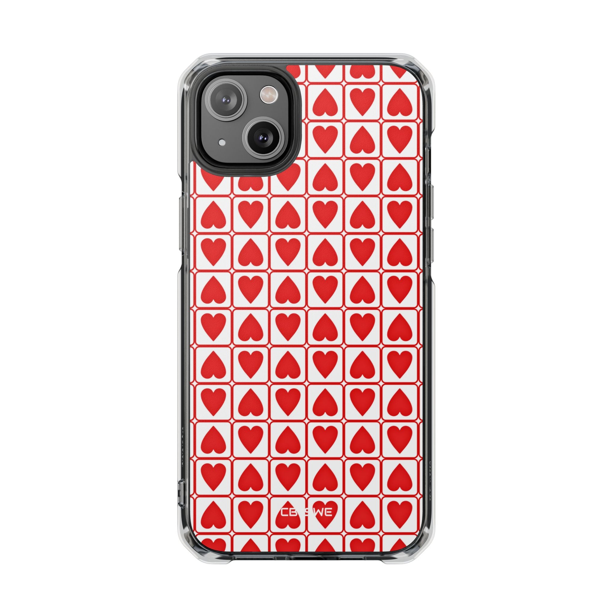 Hearts In Squares iPhone Case - Impact