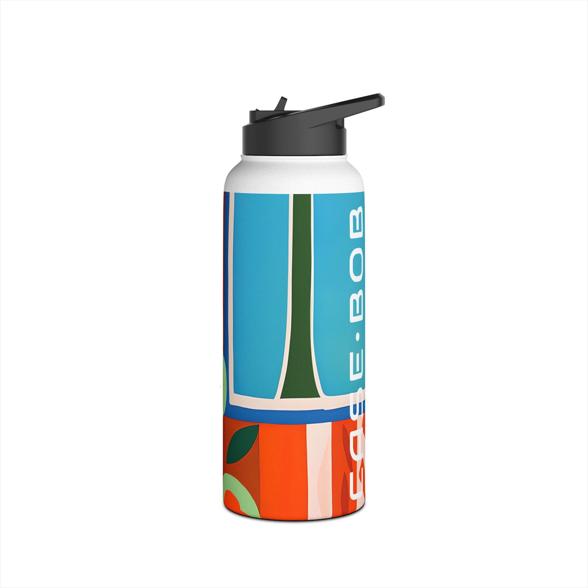 Orange Blossom Mosaic - Stainless Steel Water Bottle